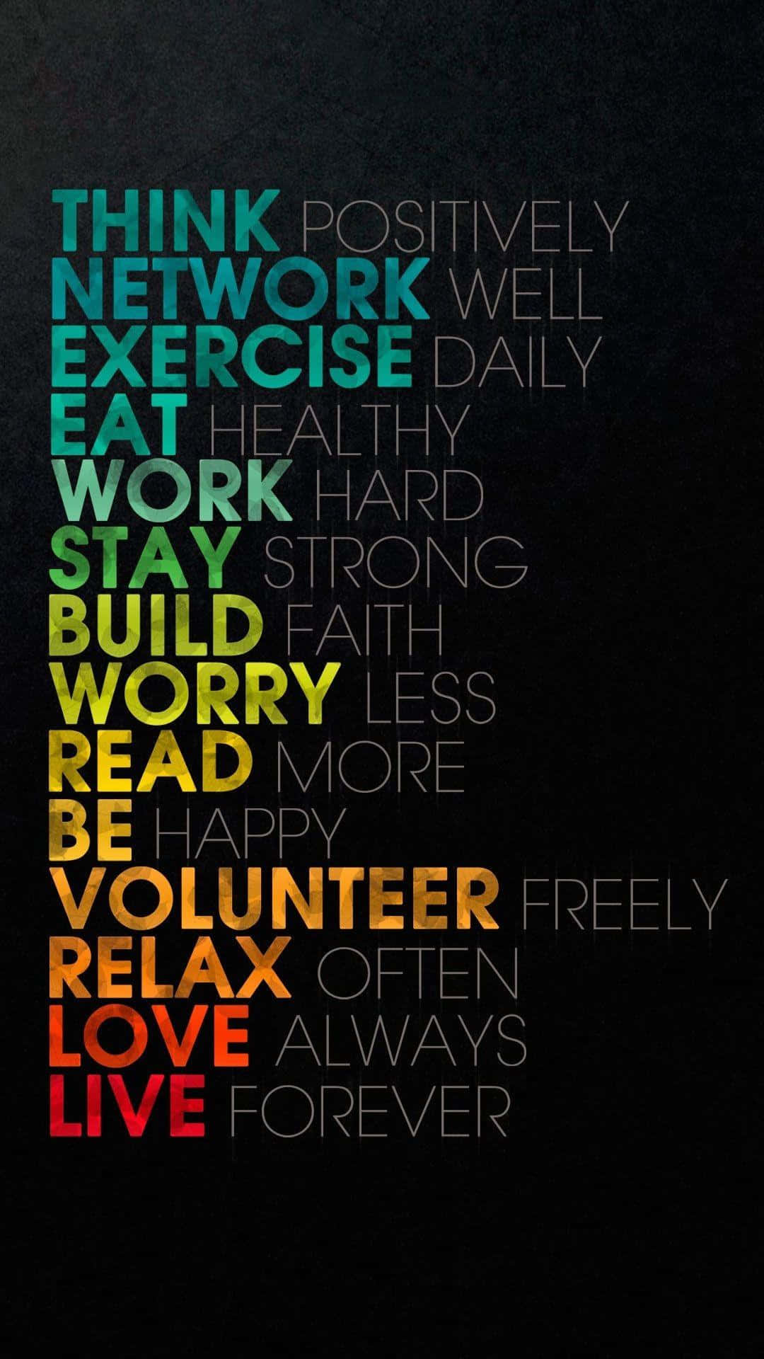 Motivational Workout Mantras Background