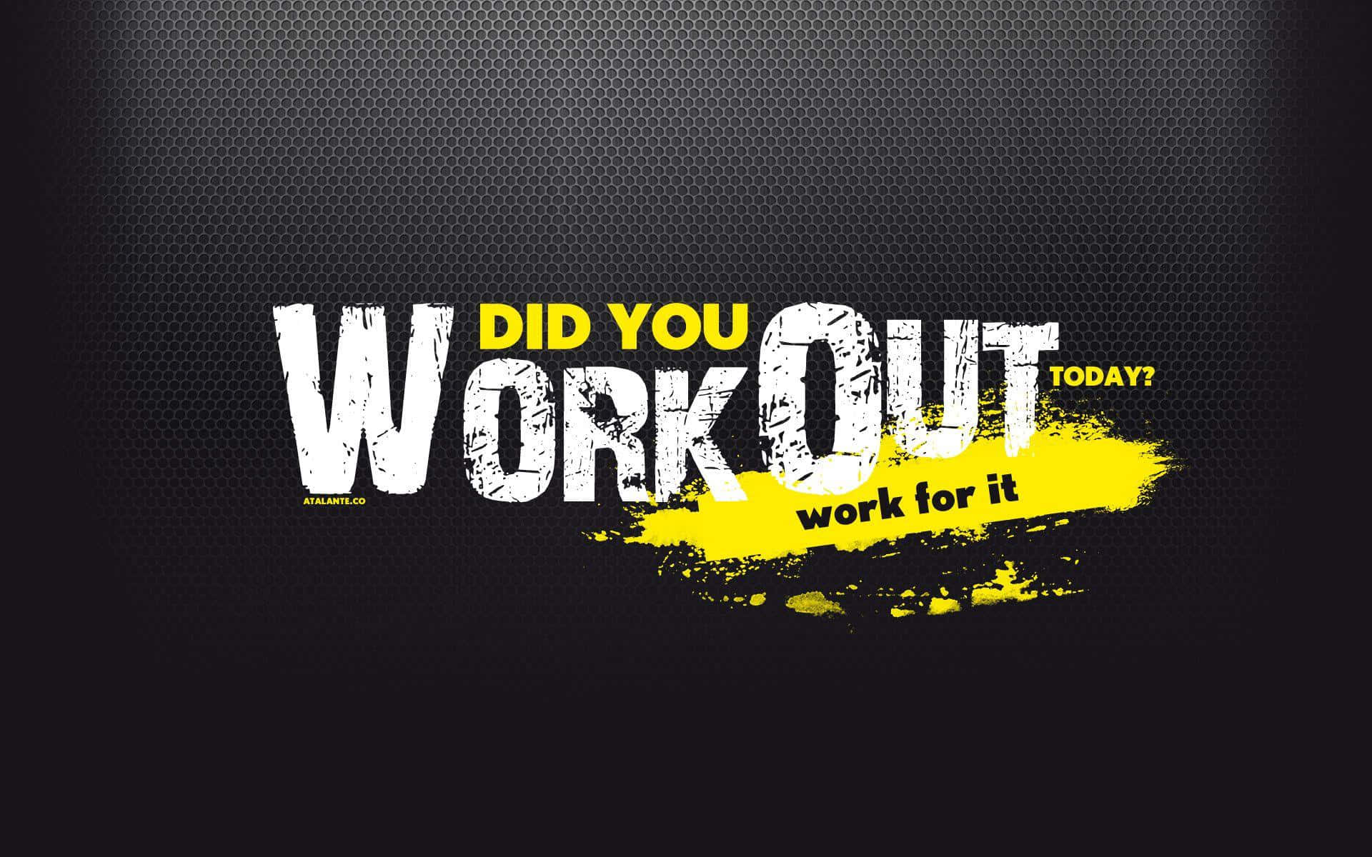 Motivational Workout Question Banner Background