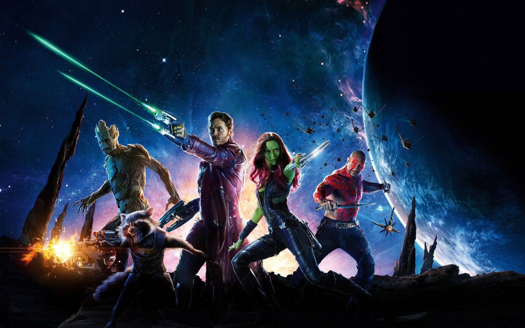 Motley Crew Guardians Of The Galaxy Background