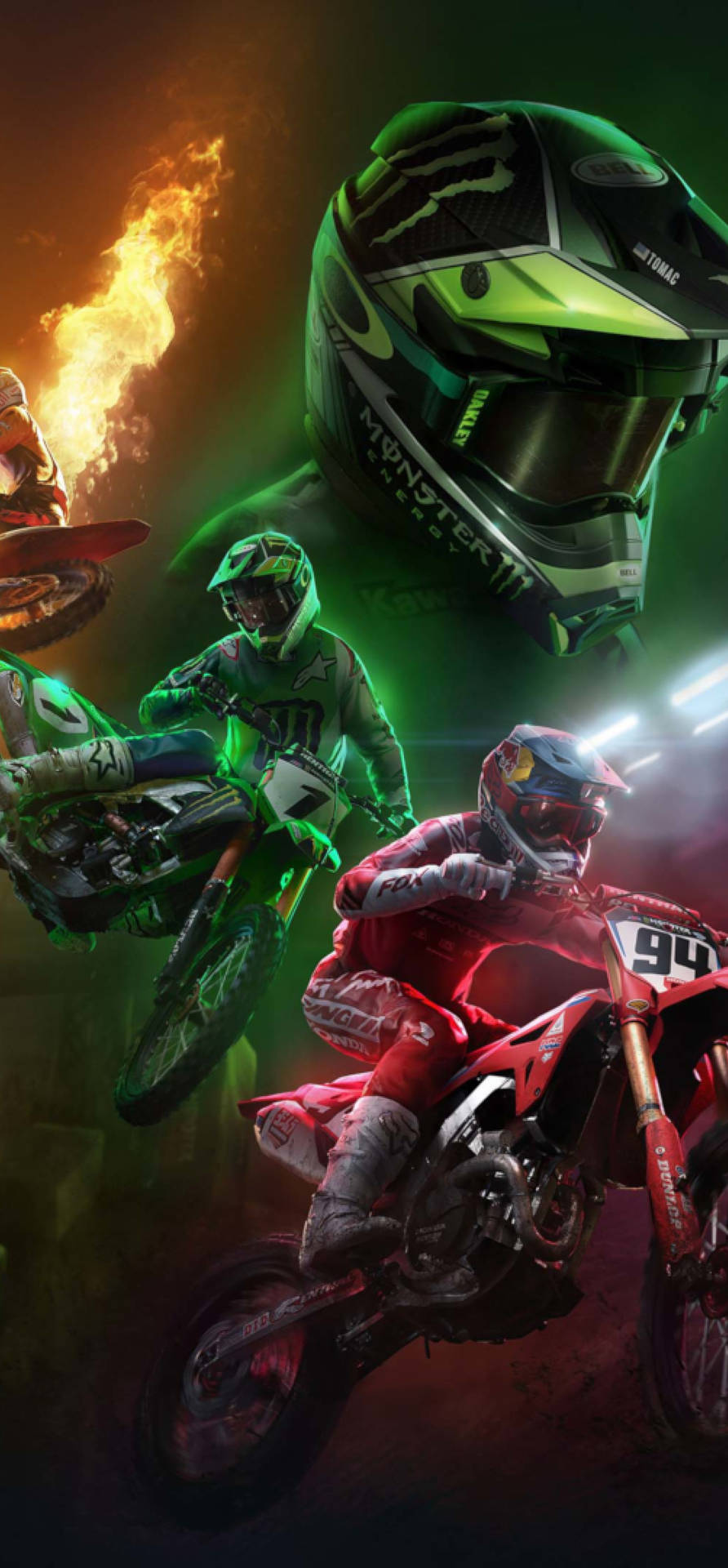 Motocross Racing Game - Screenshots Background