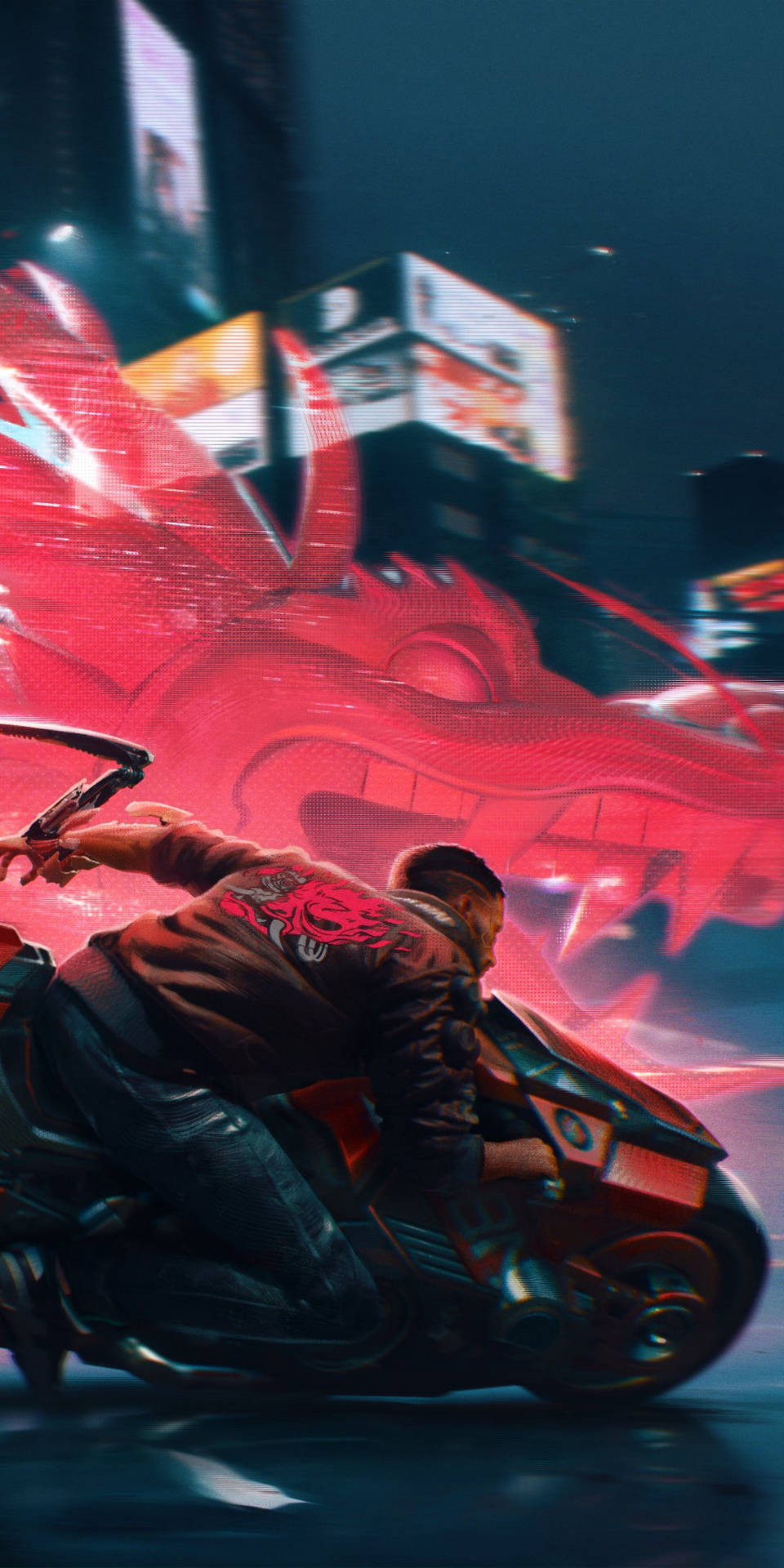 Motor Rider In Cyberpunk 2077 For Android Background