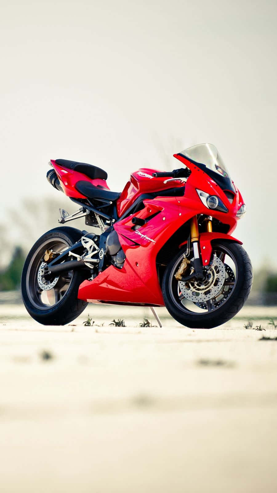 Motorcycle Iphone Red Triumph Daytona Background