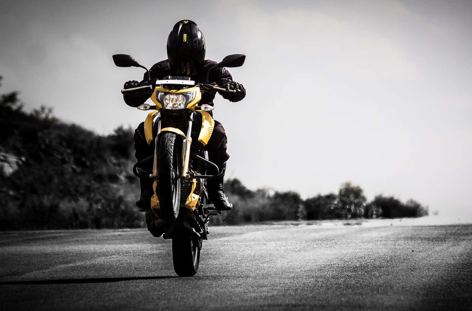 Motorcycle Speed Demonon Highway Background