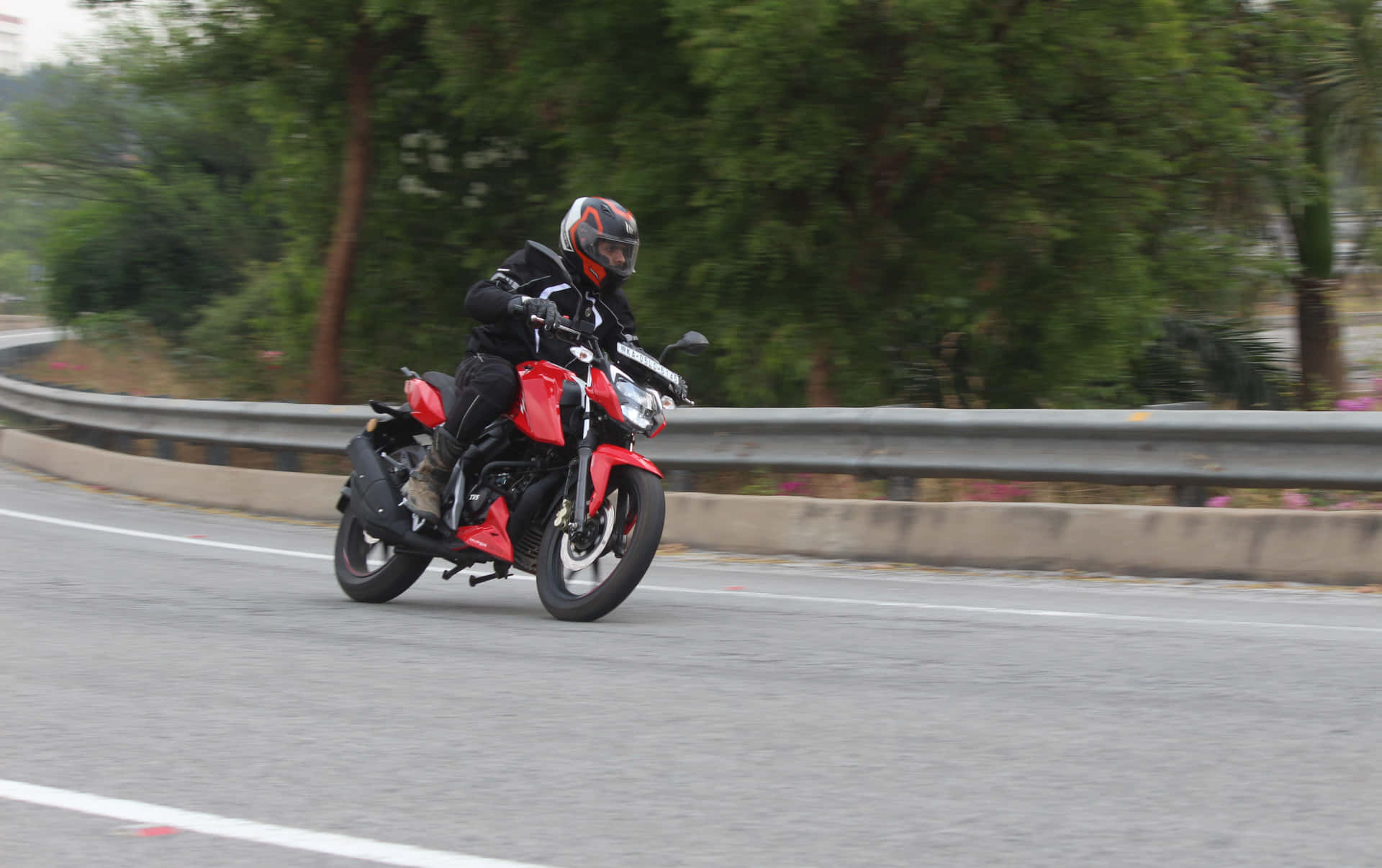 Motorcyclistin Motionon Highway.jpg