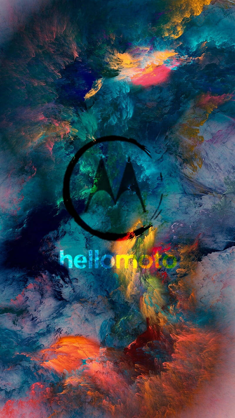 Motorola Colorful Cloud Art Background
