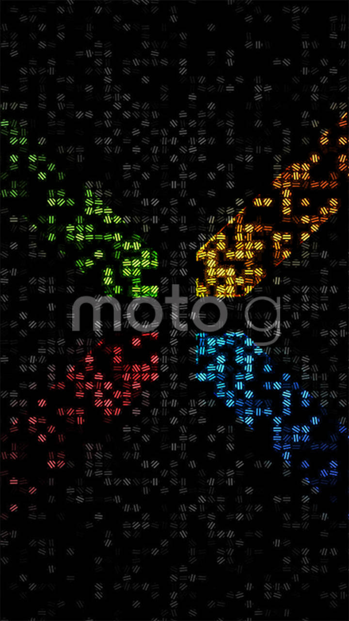 Motorola Colorful In Black Background