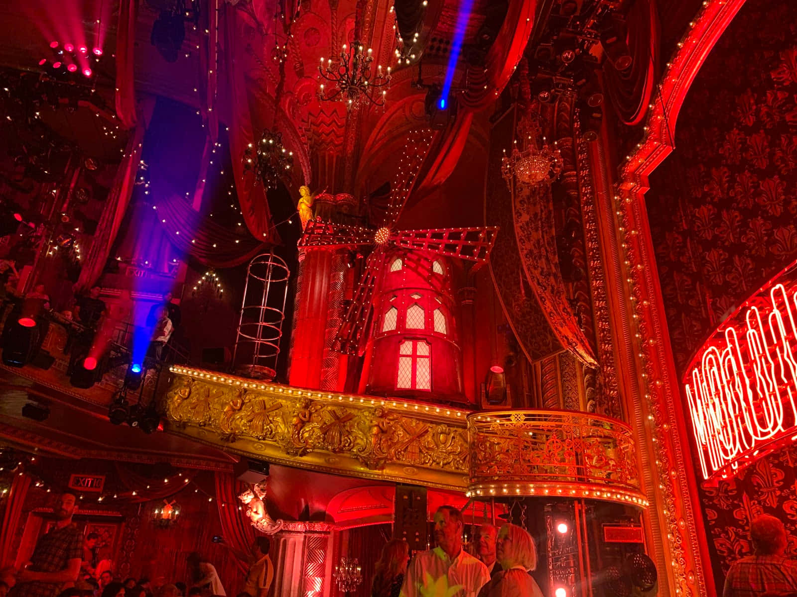 Moulin Rouge Interior Opulence Background