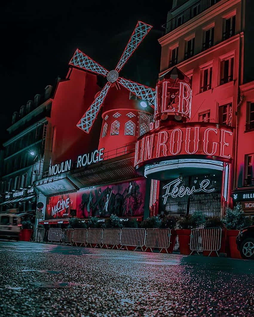 Moulin Rouge Paris Nighttime