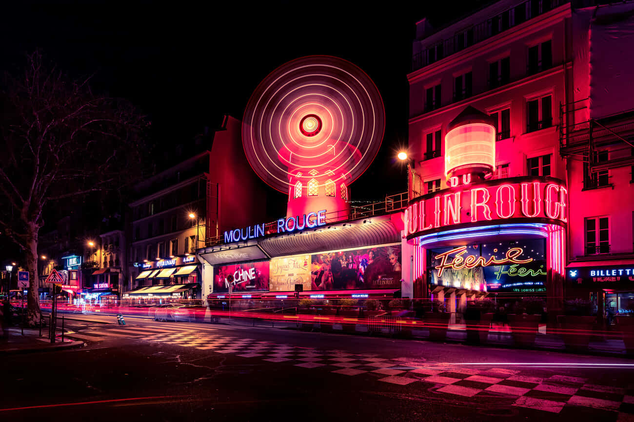 Moulin Rouge Paris Nighttime