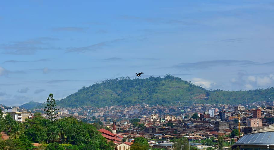 Mount Cameroon Still Active Volcano Background