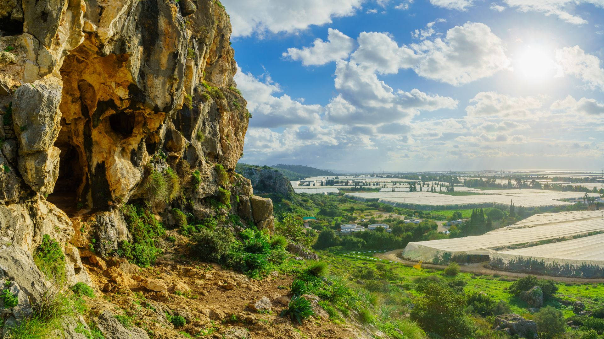 Mount Carmel Mountain Slope Background