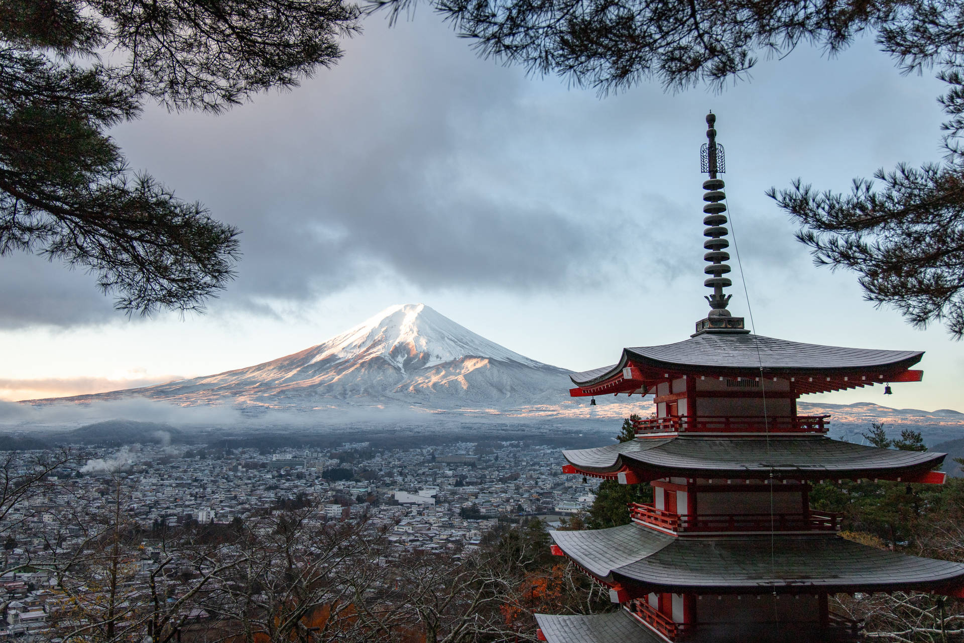 Mount Fuji And Shrine