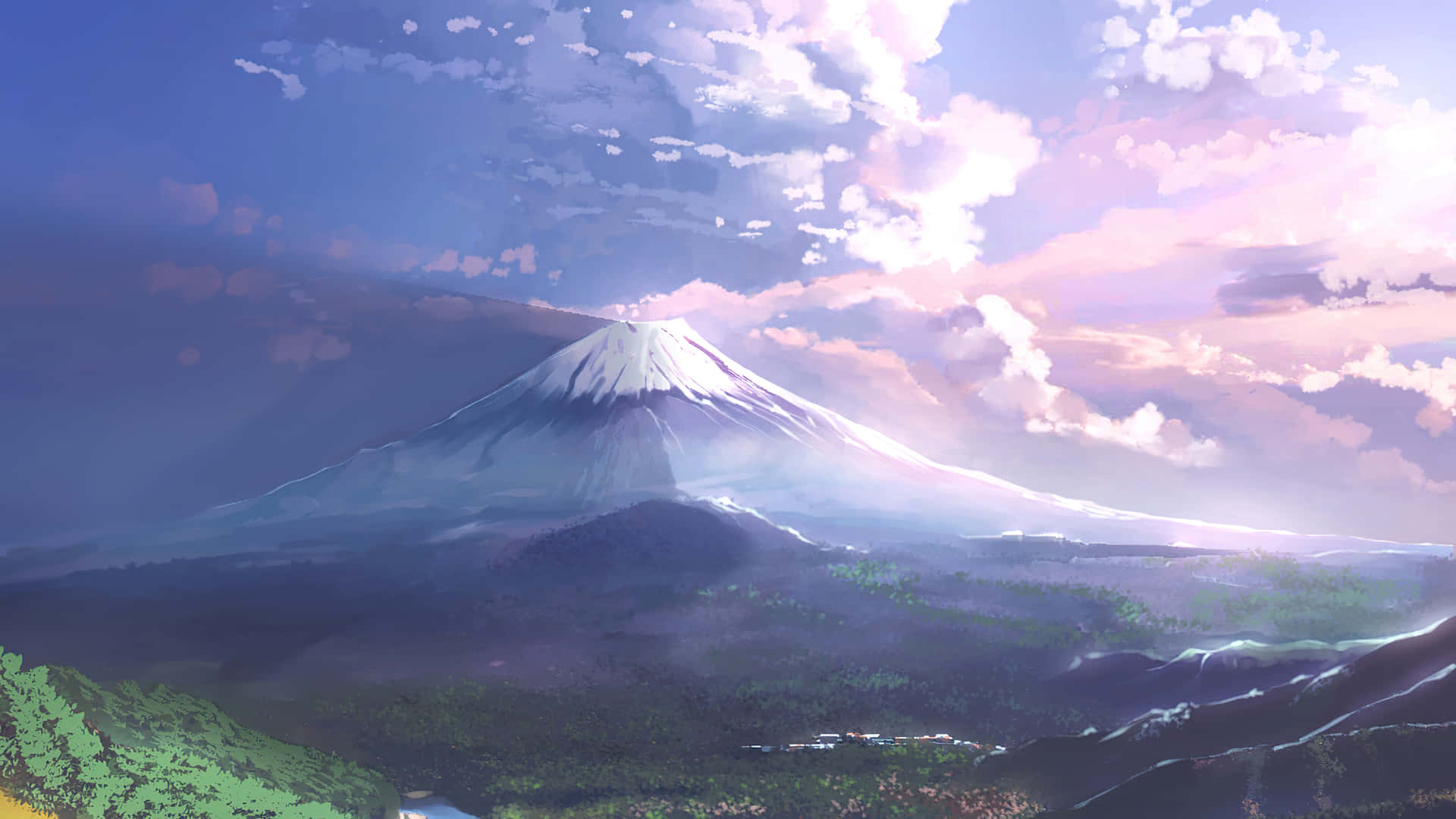 Mount Fuji In Anime Scenery