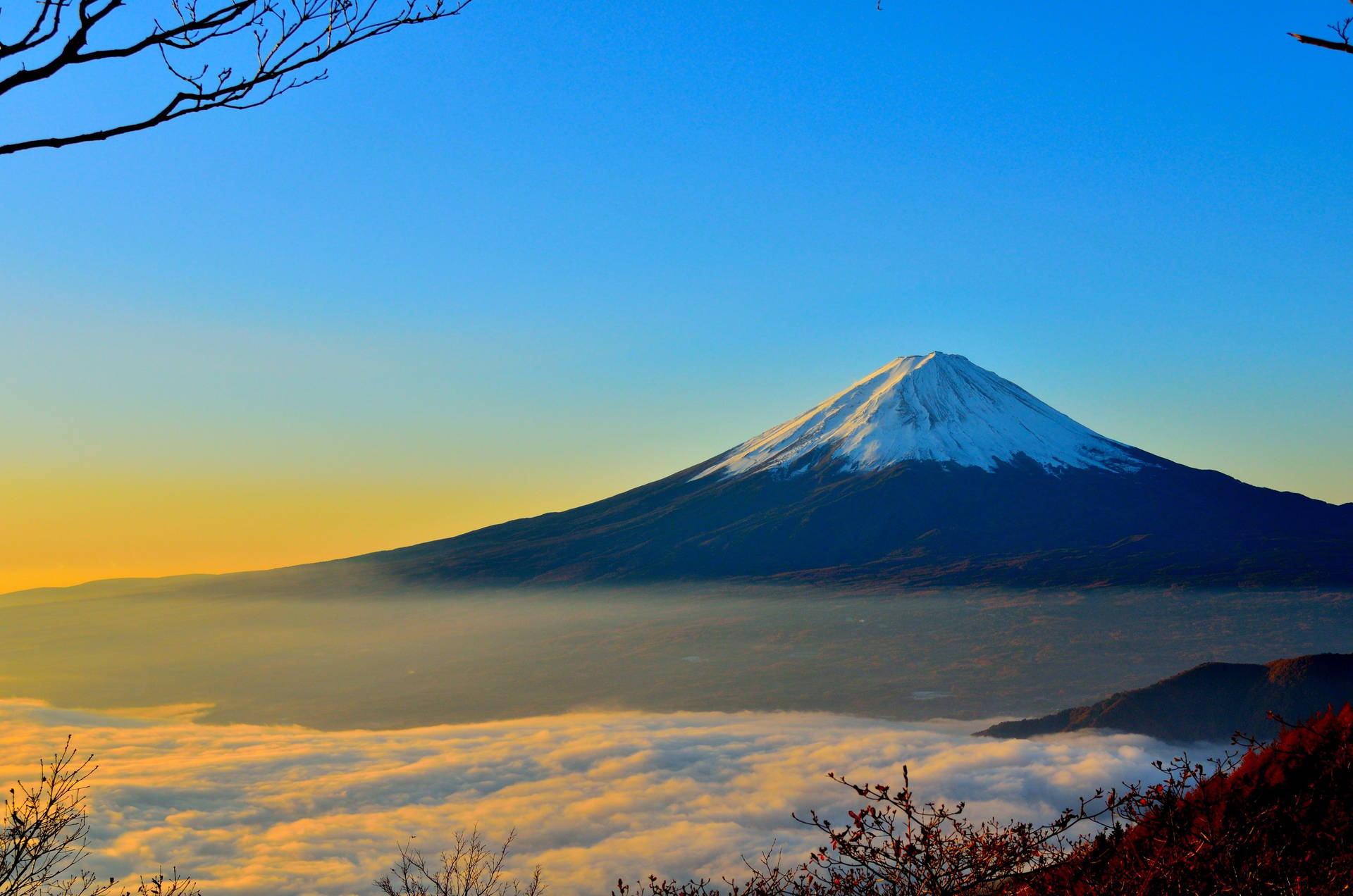 Mount Fuji Japan Desktop 4k Background