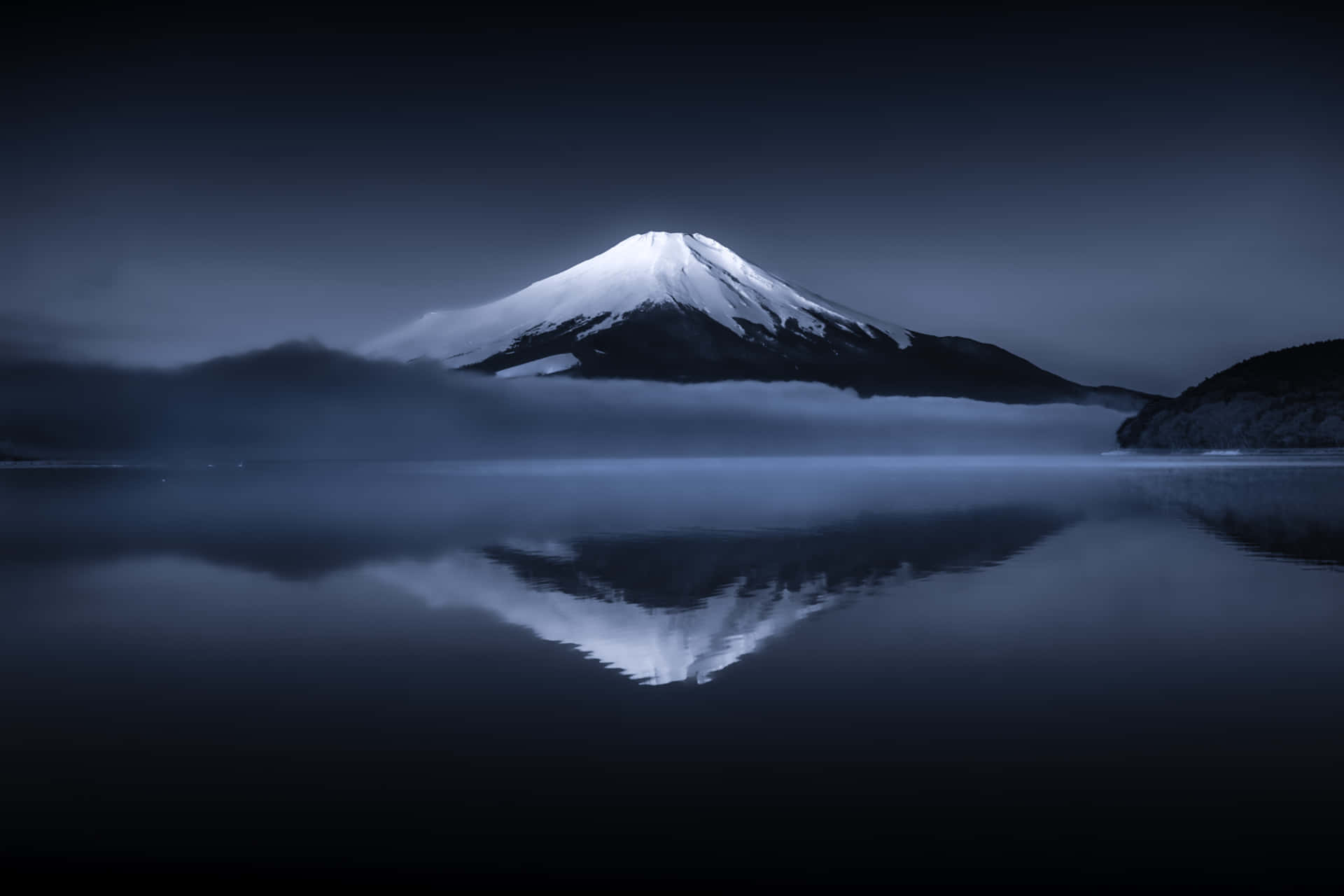 Mount Fuji Reflection On Lake