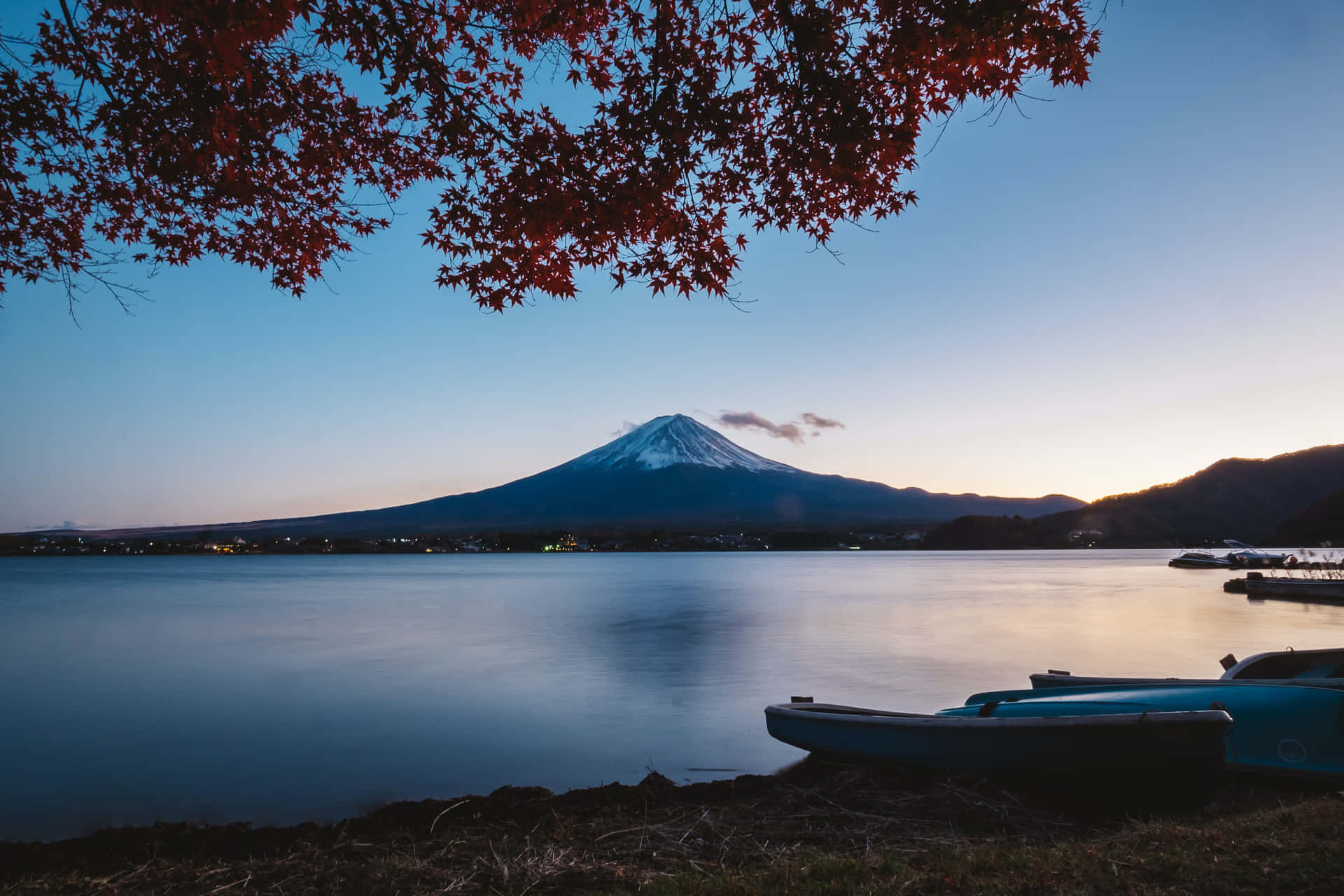 Mount Fuji With A Lake View