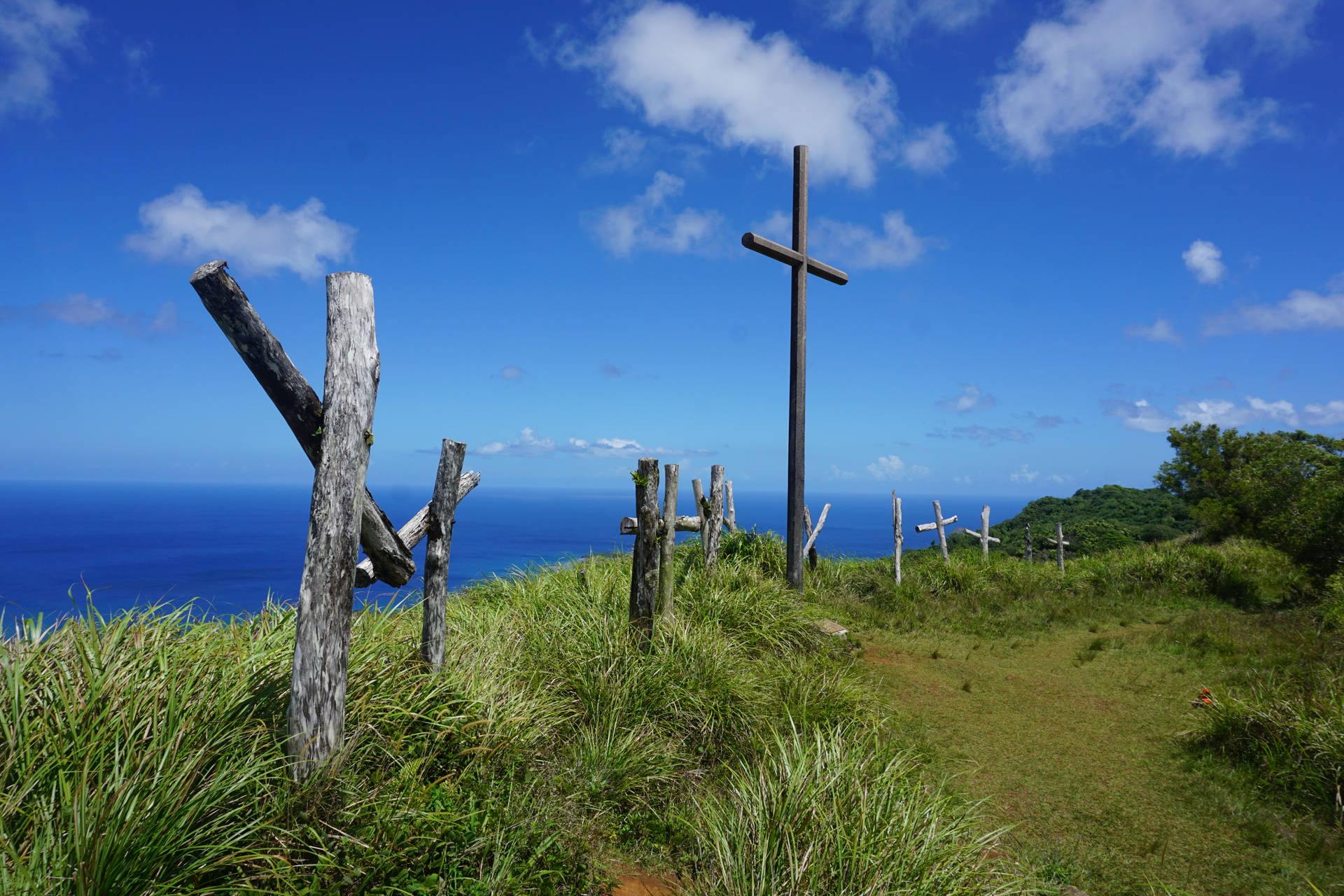 Mount Jumullong Manglo Cross Guam
