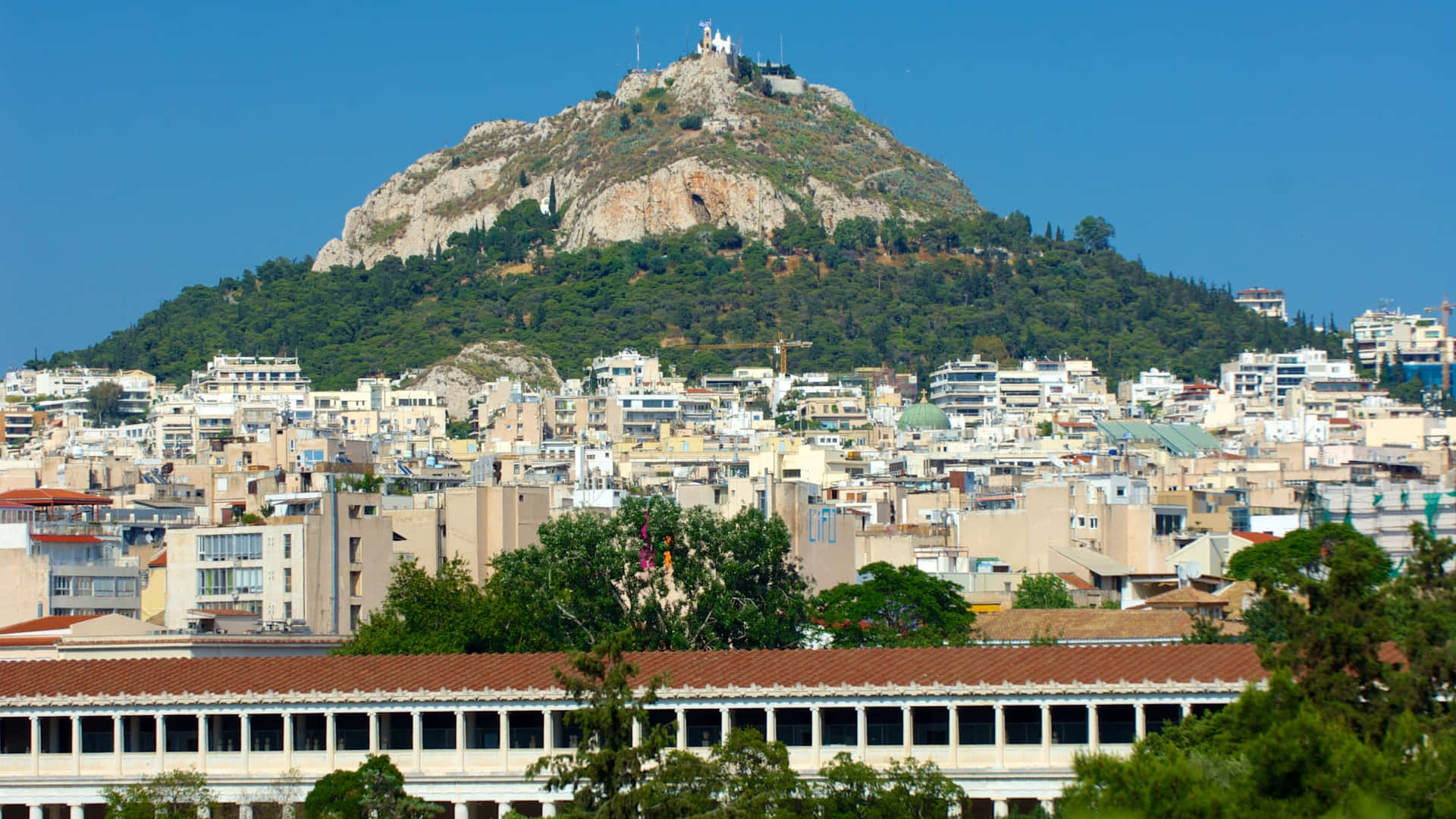 Mount Lycabettus High Above Athens