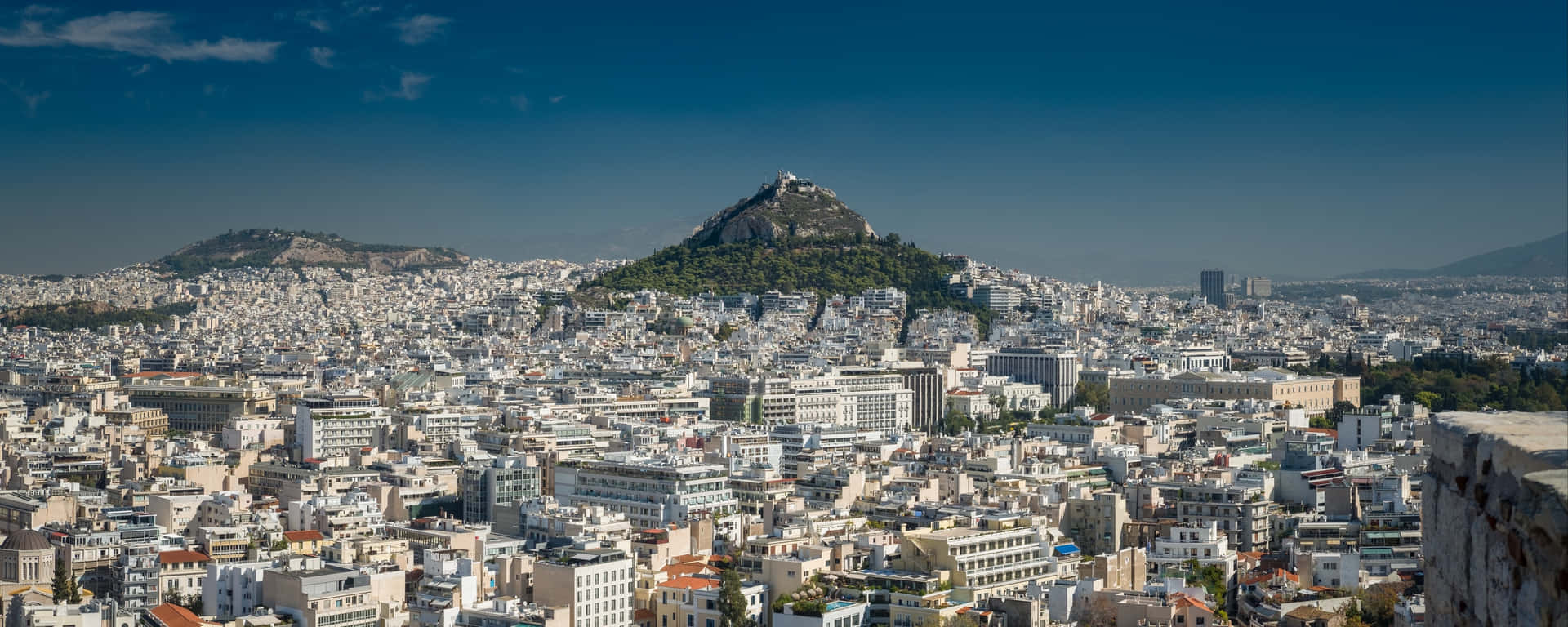 Mount Lycabettus Widescreen Athens