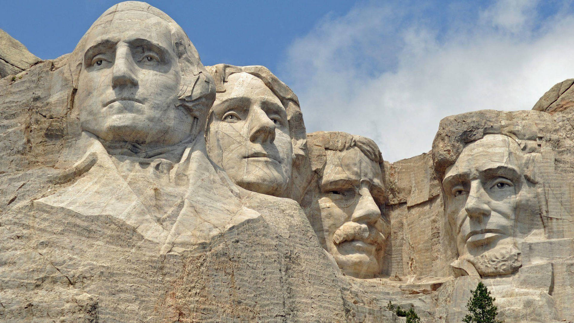 Mount Rushmore Detailed Scupted Materpiece Background