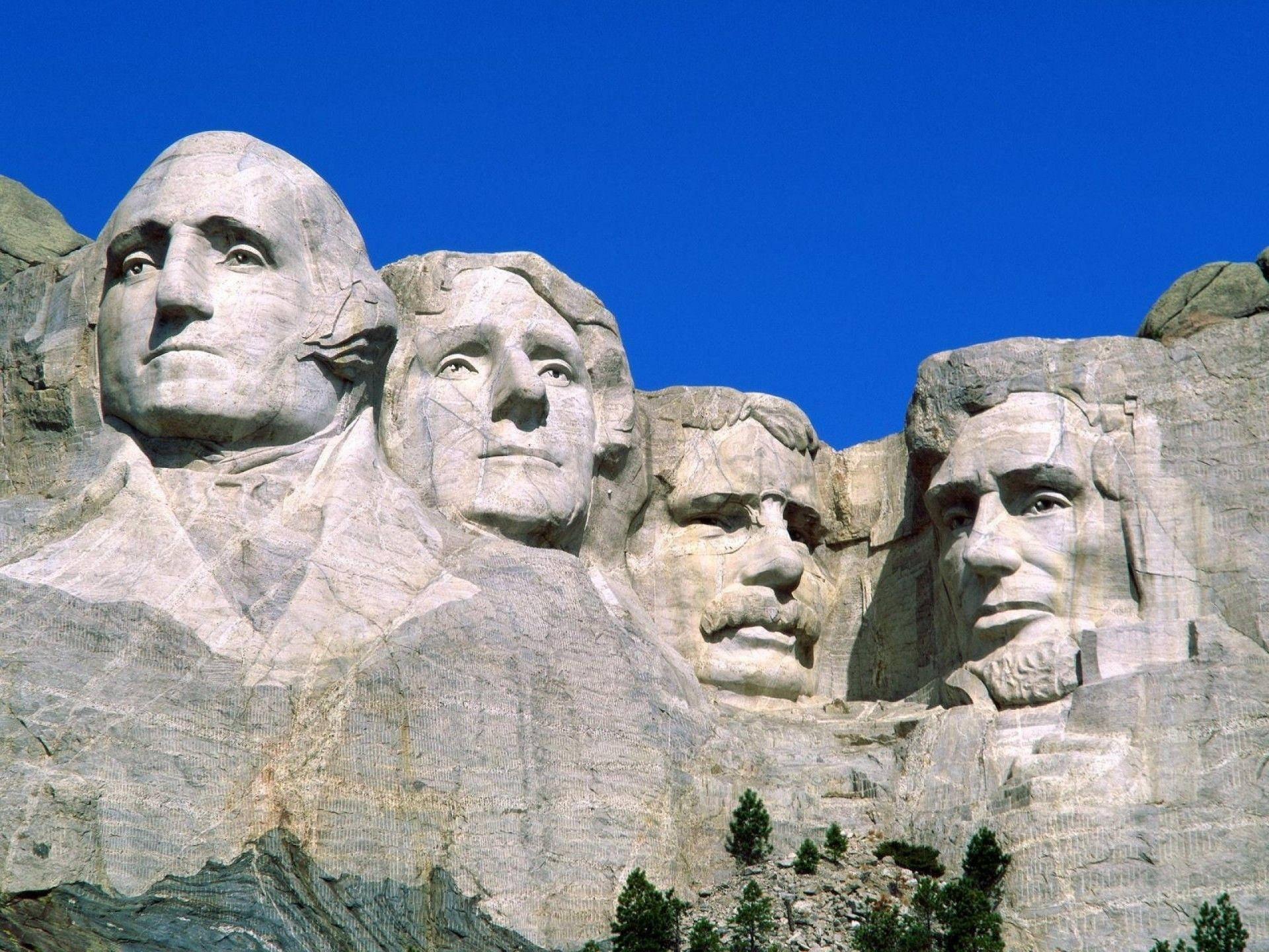 Mount Rushmore In South Dakota Background