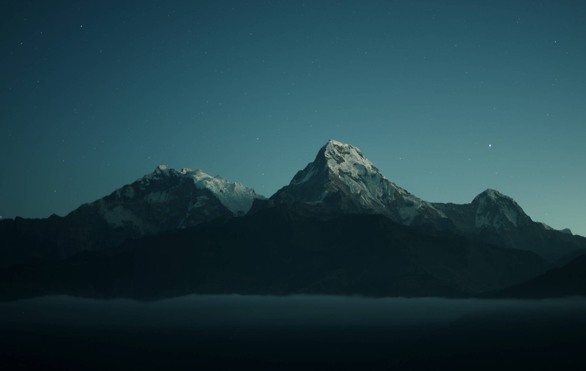 Mountain And Turquoise Sky Hd Landscape Desktop Background