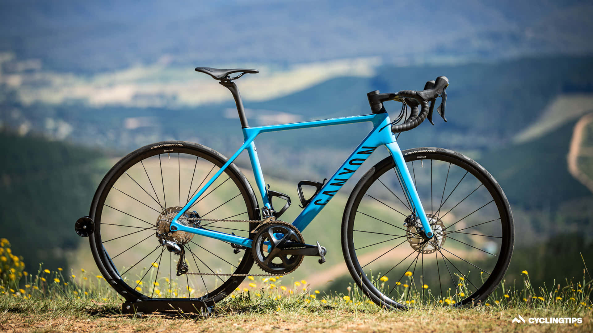 Mountain Bike With An Impeccable Background Background
