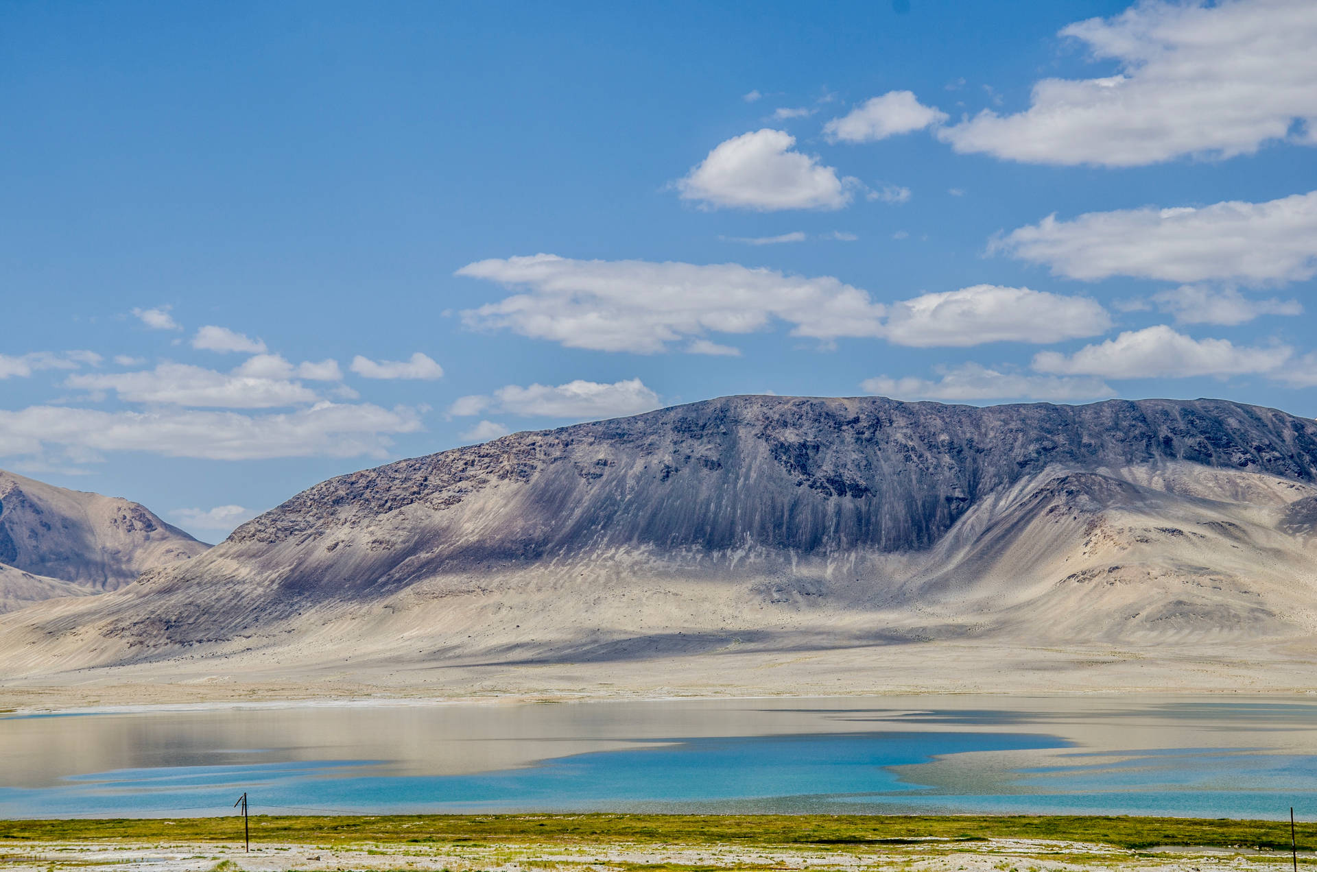 Mountain Desert Lake In Tajikistan