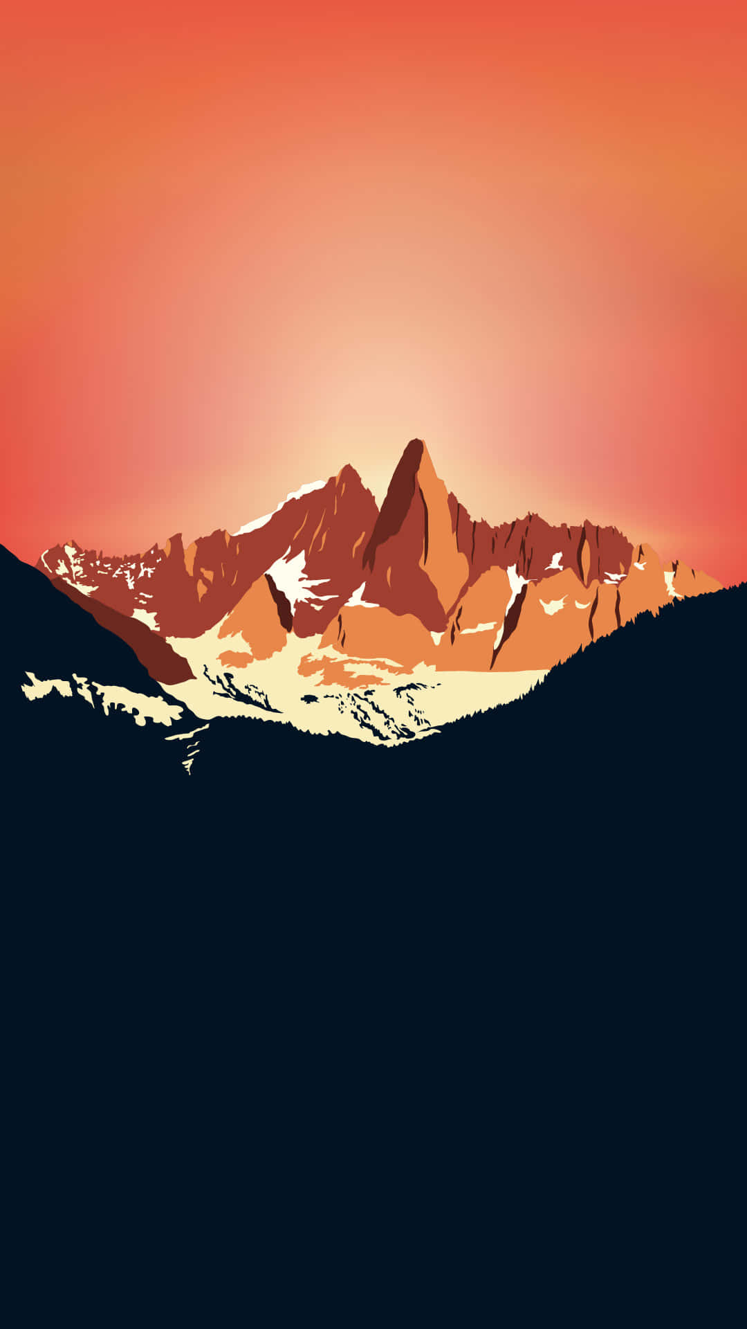Mountain Designed By A Handy Person Background