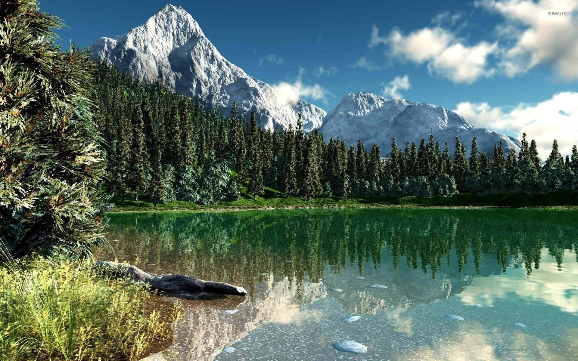Mountain_ Lake_ Serenity_ National_ Park