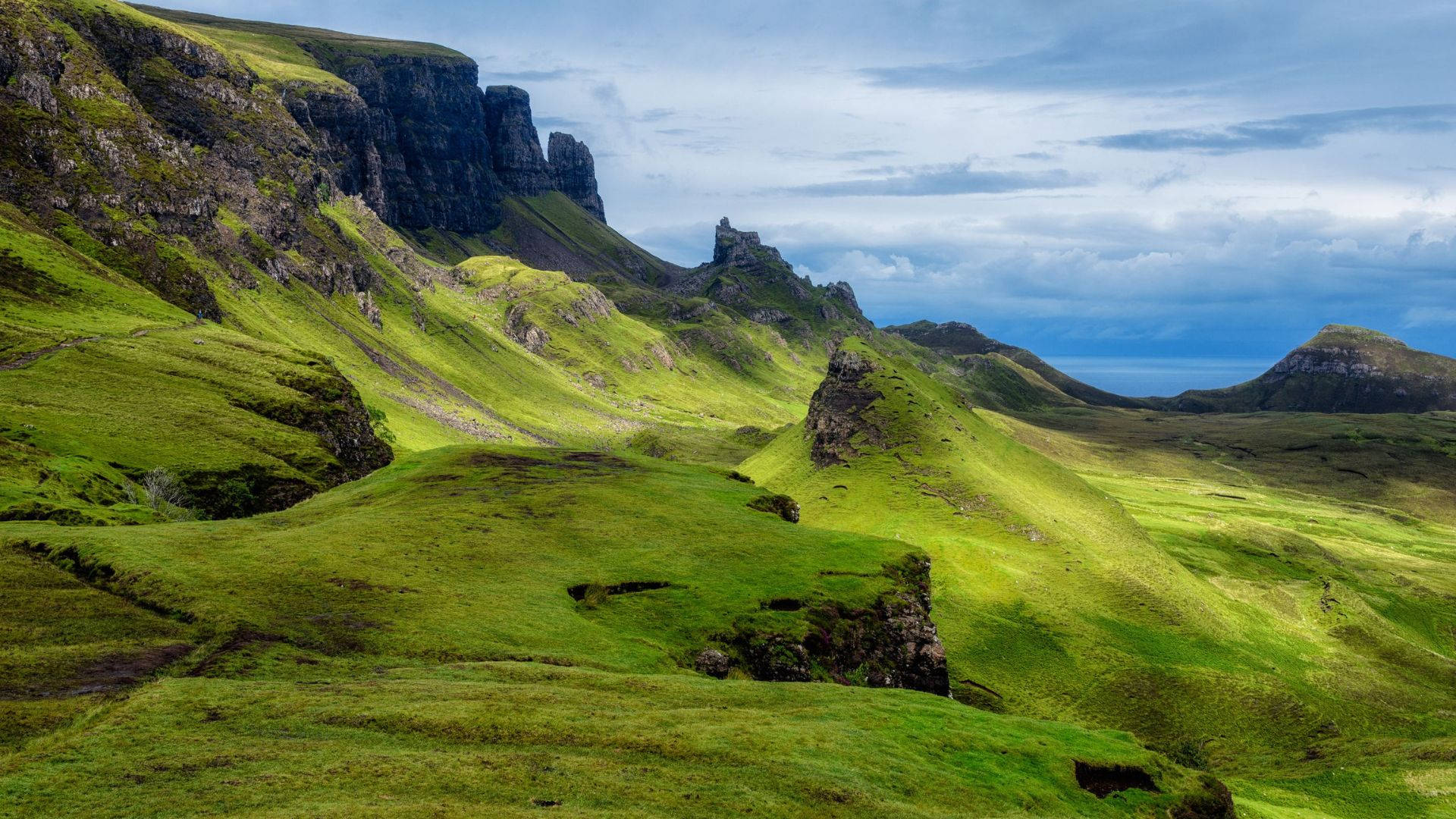 Mountain Peak Quiraing Slope Background