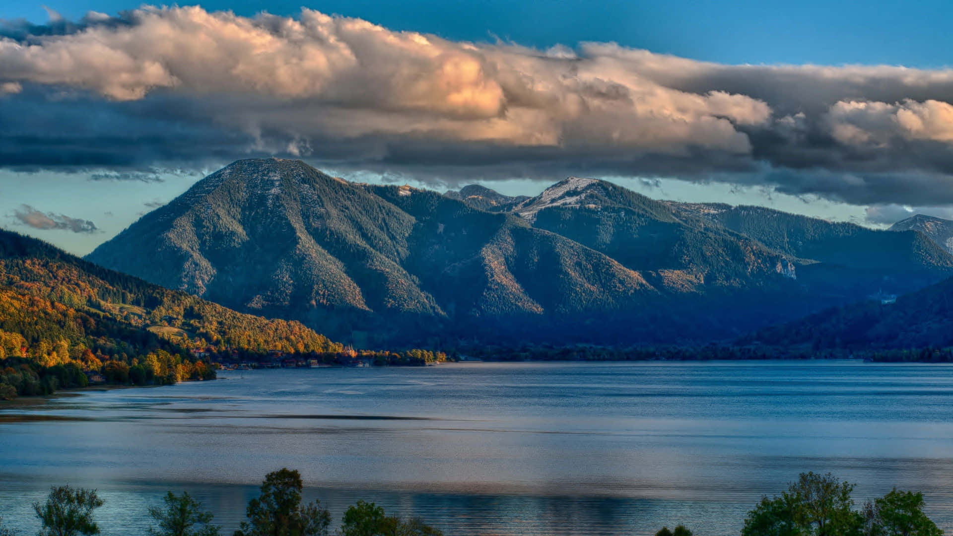 Mountain Range Touching The Clouds 4k Ultra Hd Landscape Background