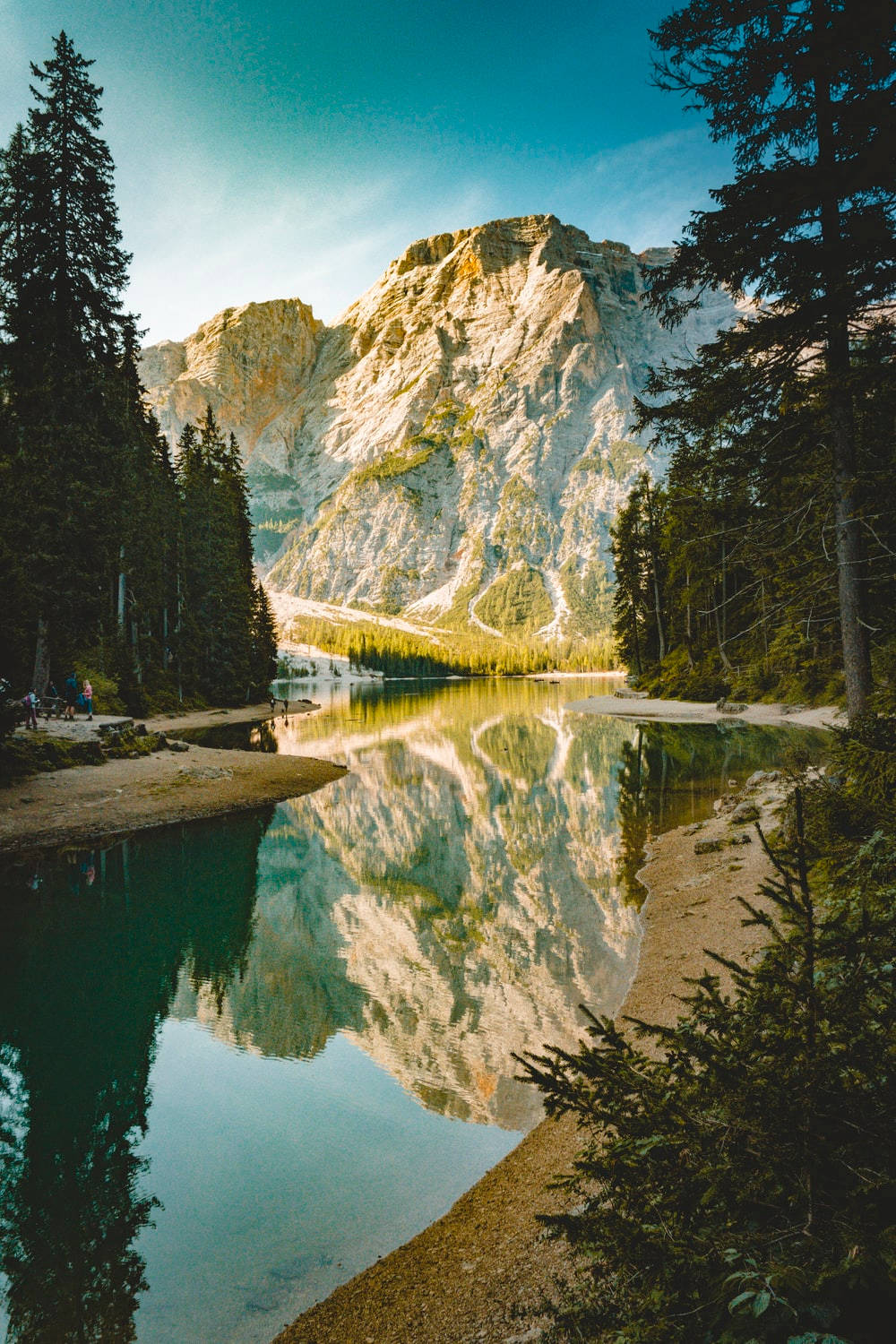 Mountain Reflections Landscapes Background