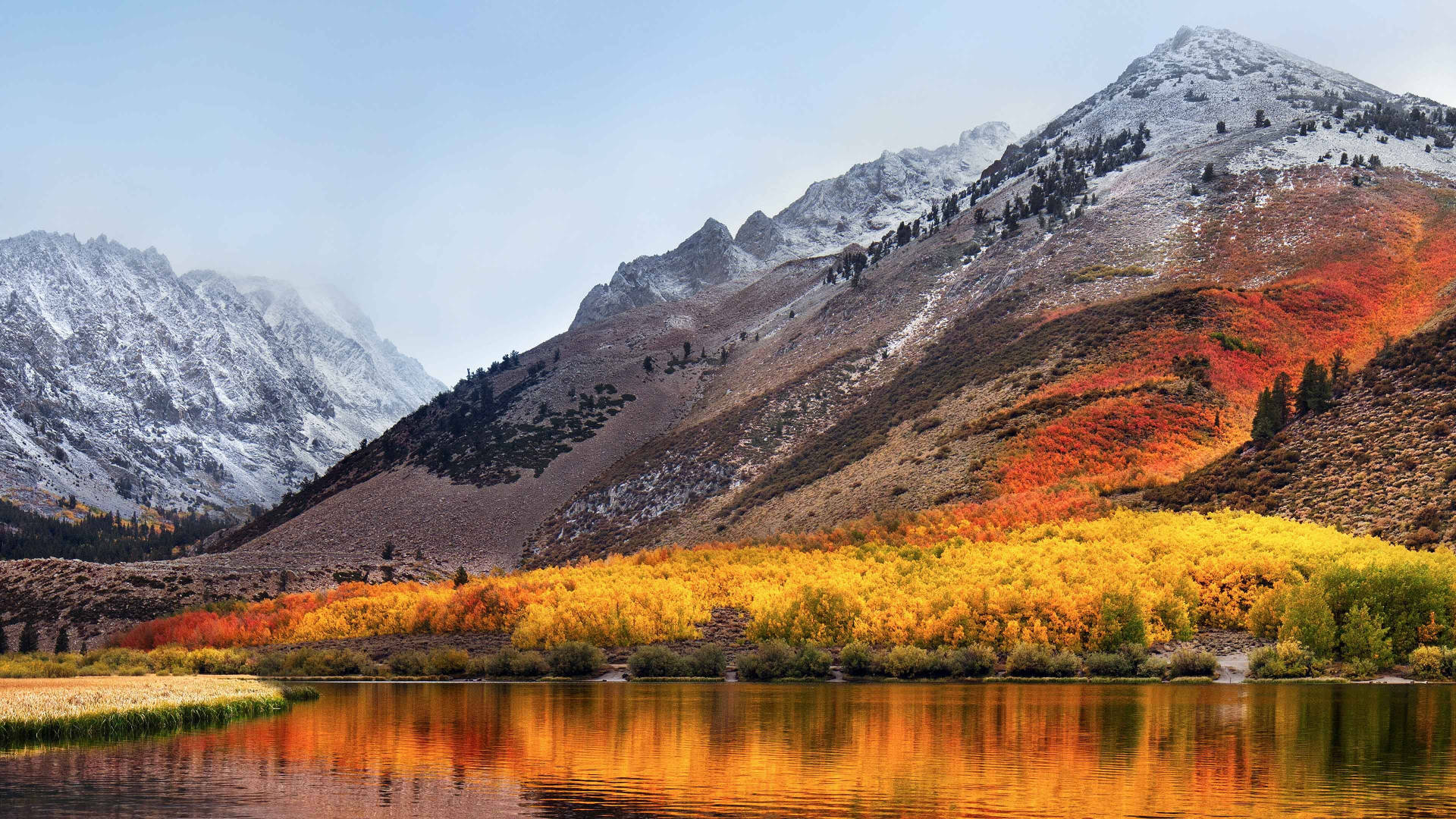 Mountain Terrain In Autumn Macbook Background