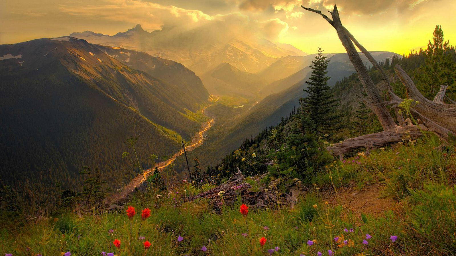 Mountain Trail Full Hd 1600x900 Background