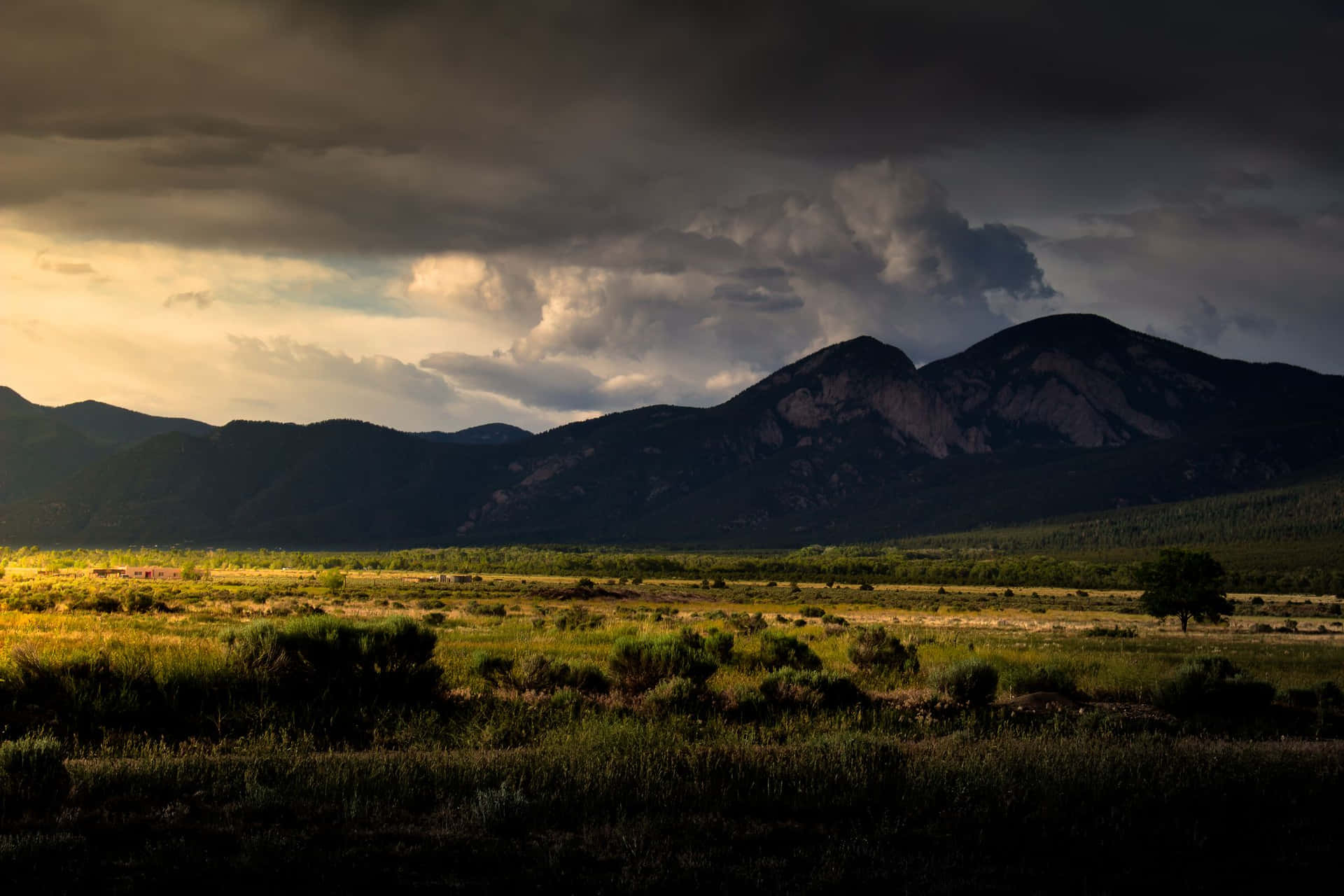 Mountains Above Taos Pueblo
