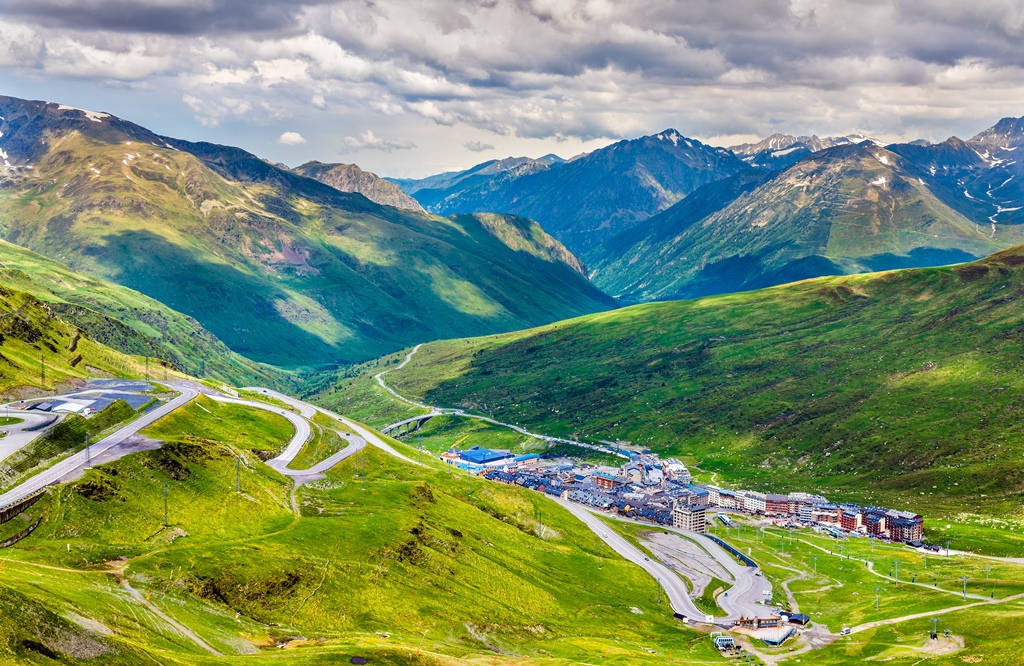 Mountains Andorra City Background