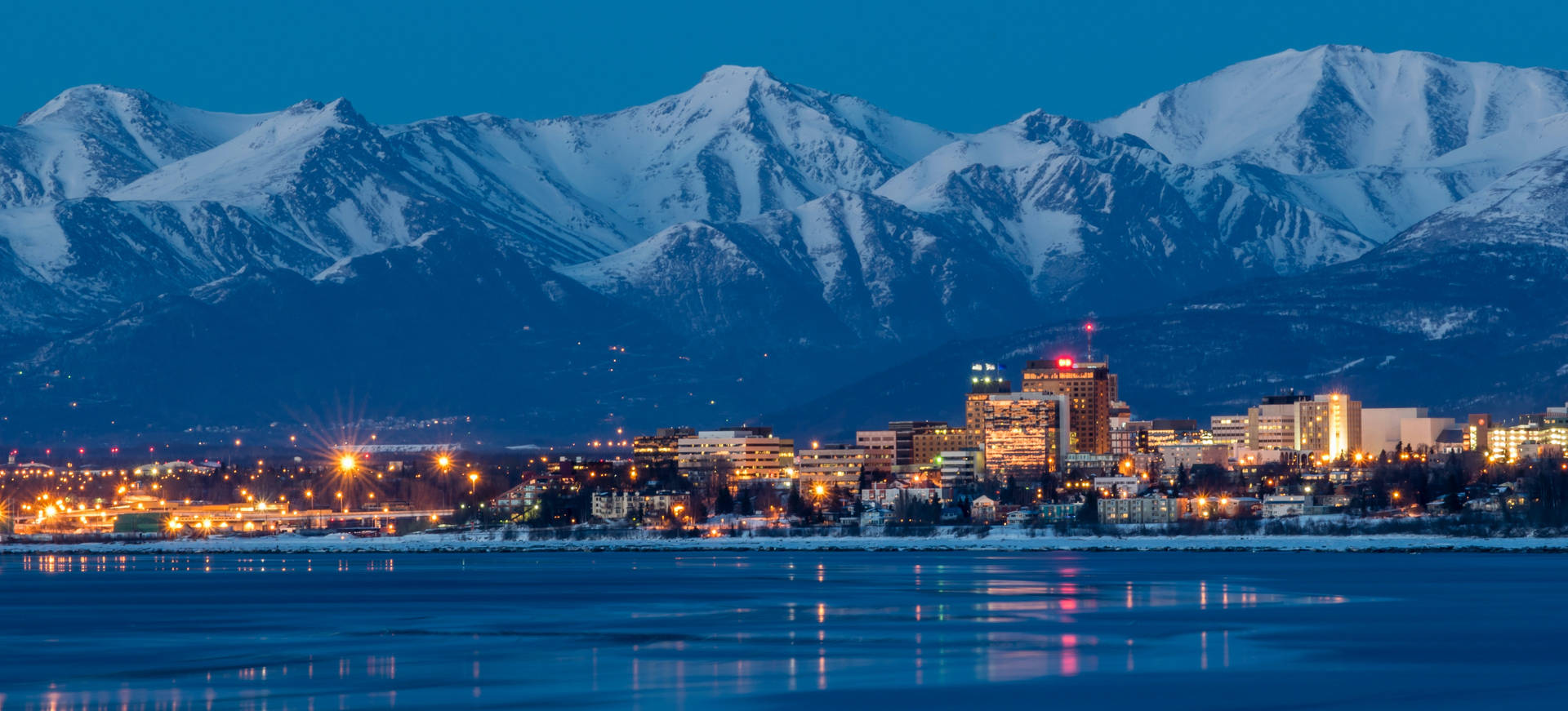 Mountains In Anchorage Background