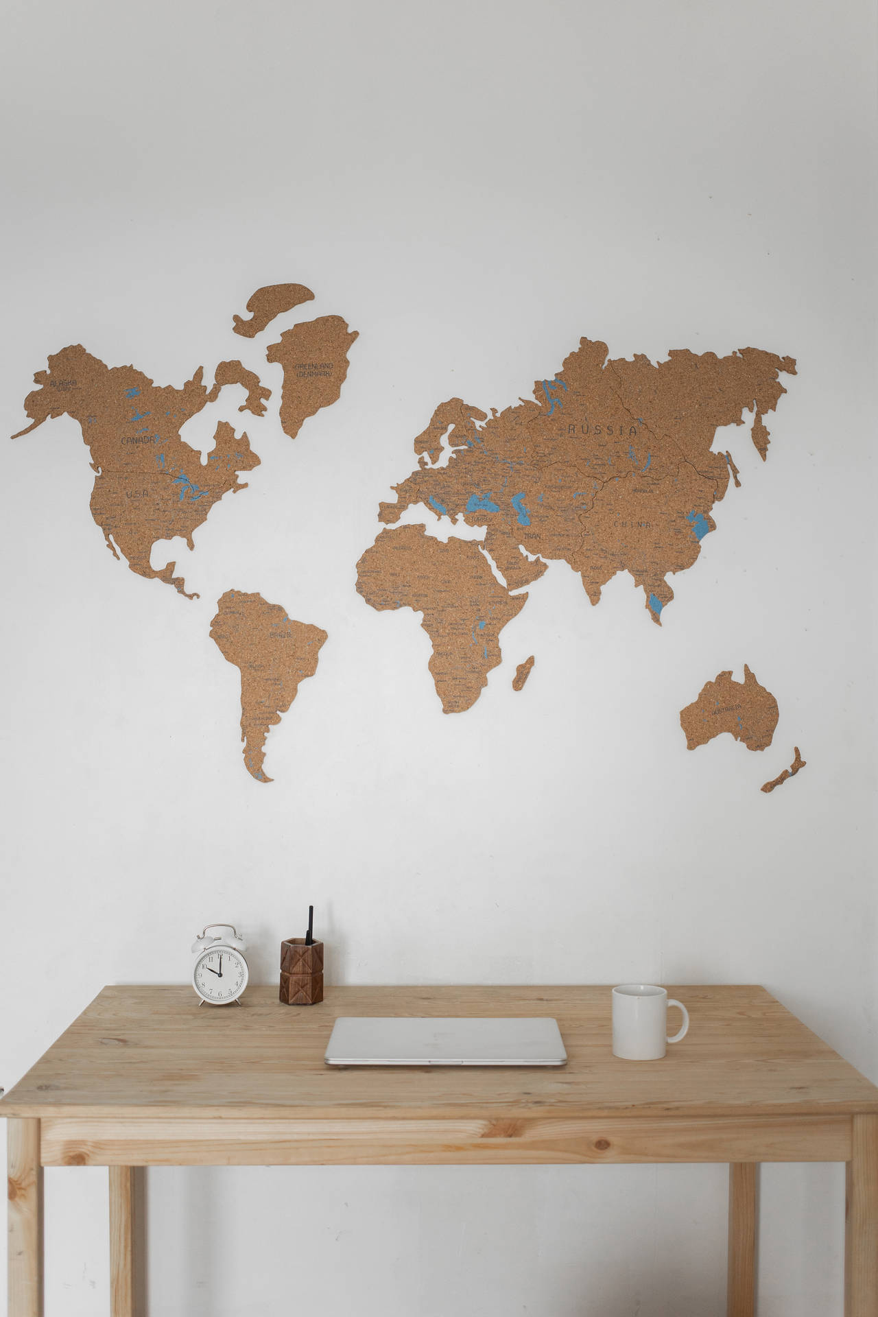 Mounted Countries Map Background