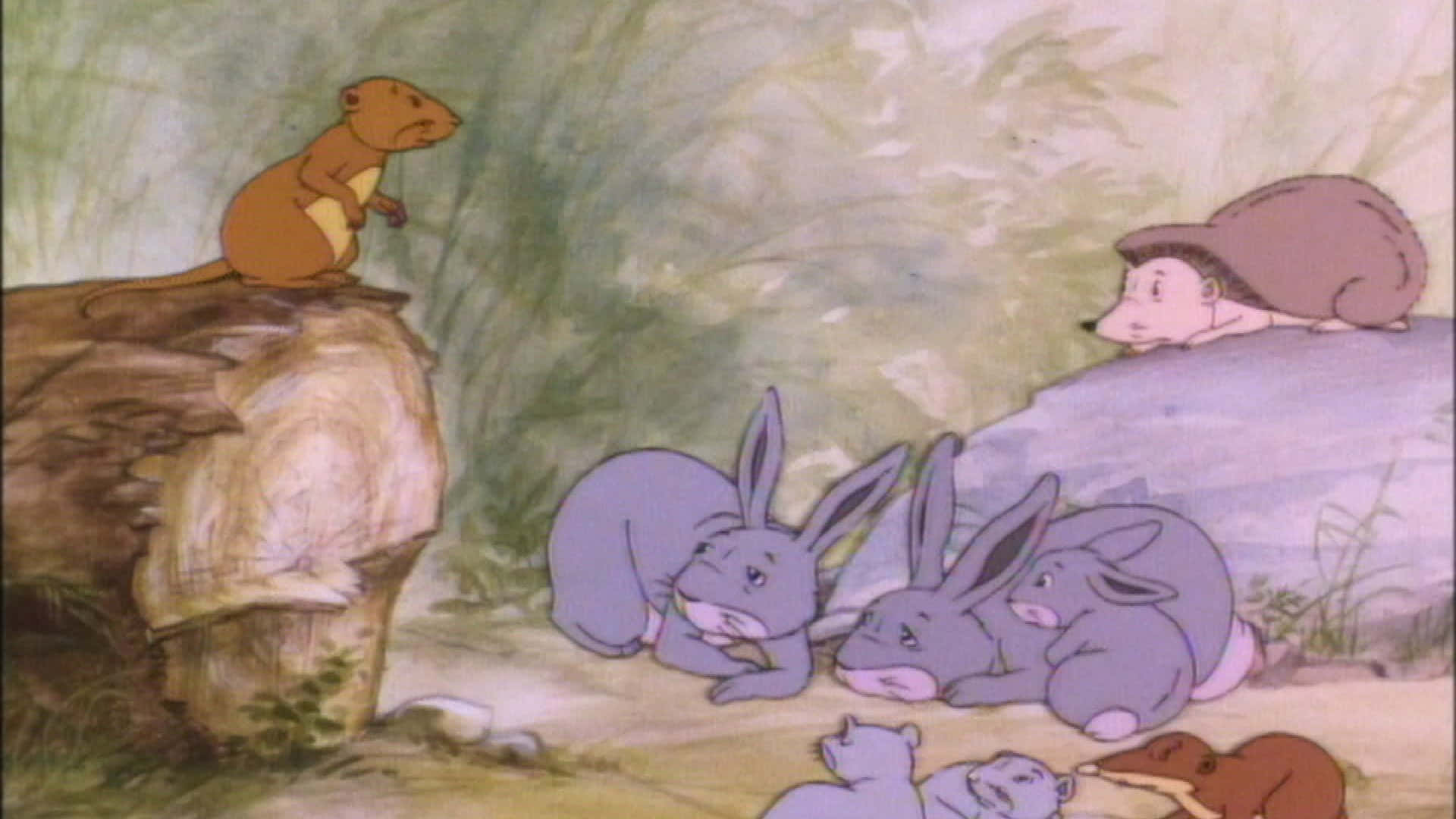 Mouse Talking With The Animals Of Farthing Wood Background