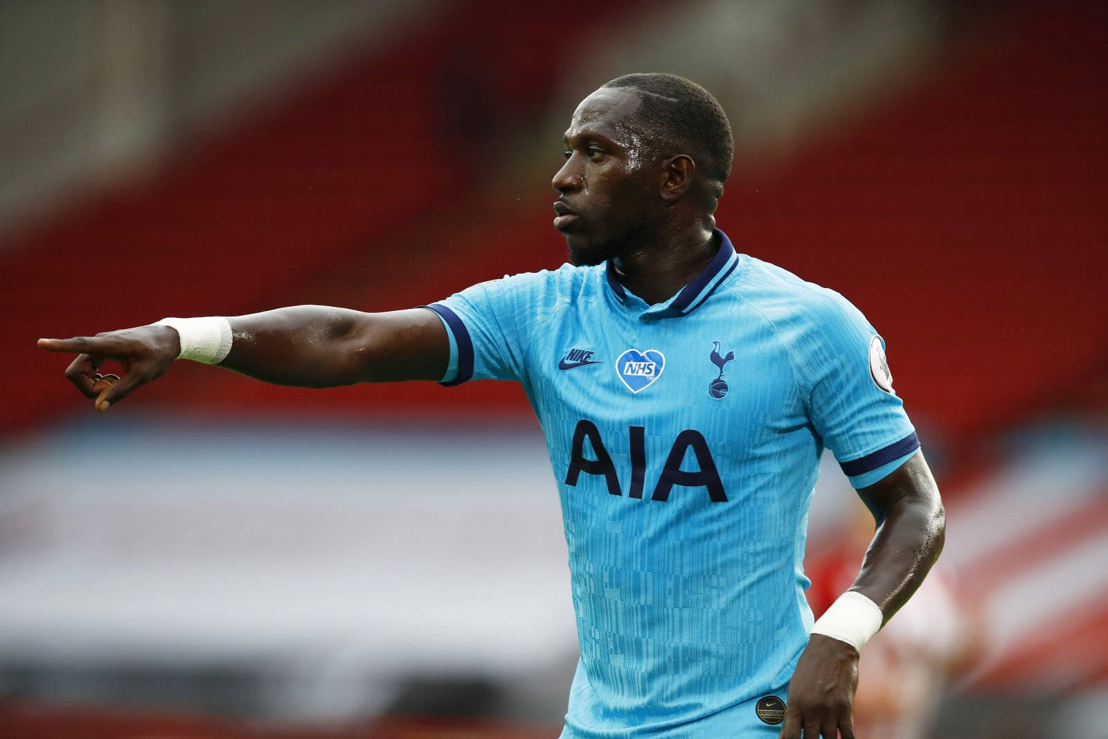 Moussa Sissoko In Cyan-colored Jersey