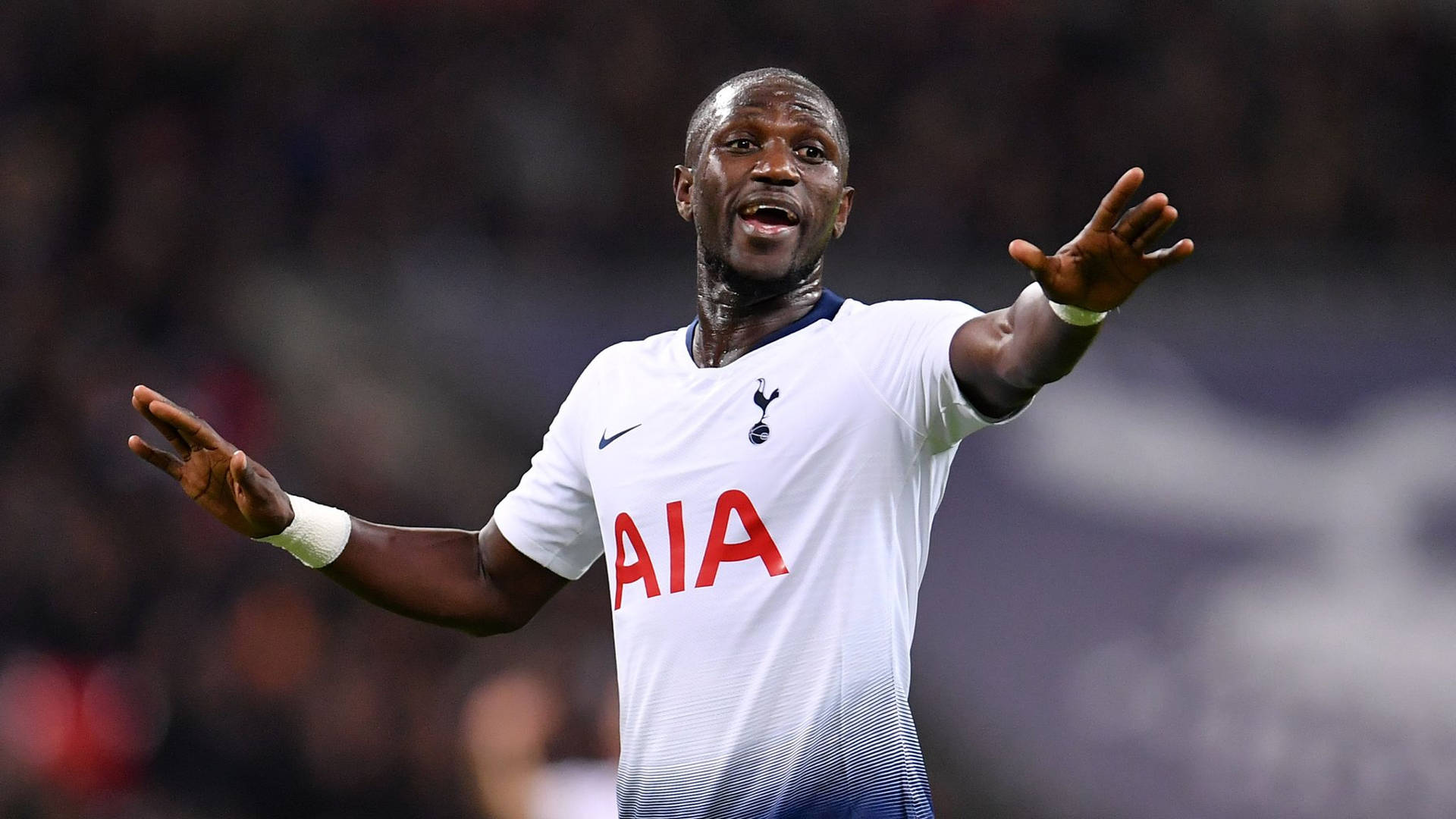 Moussa Sissoko With Arms Wide Open Background