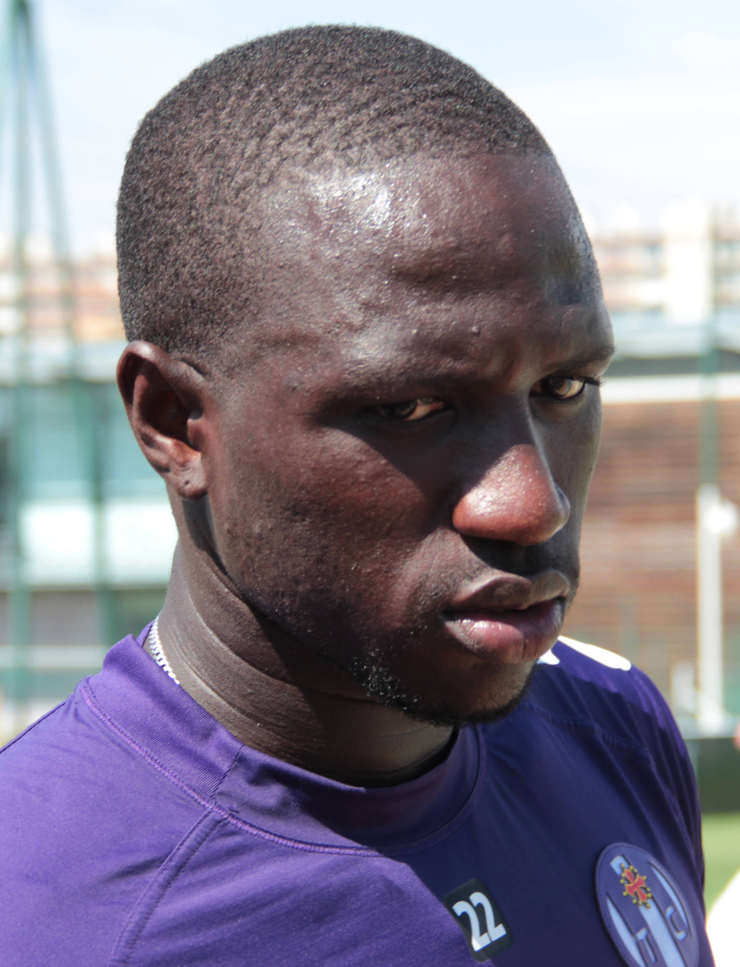 Moussa Sissoko With Scrunched-up Face Background