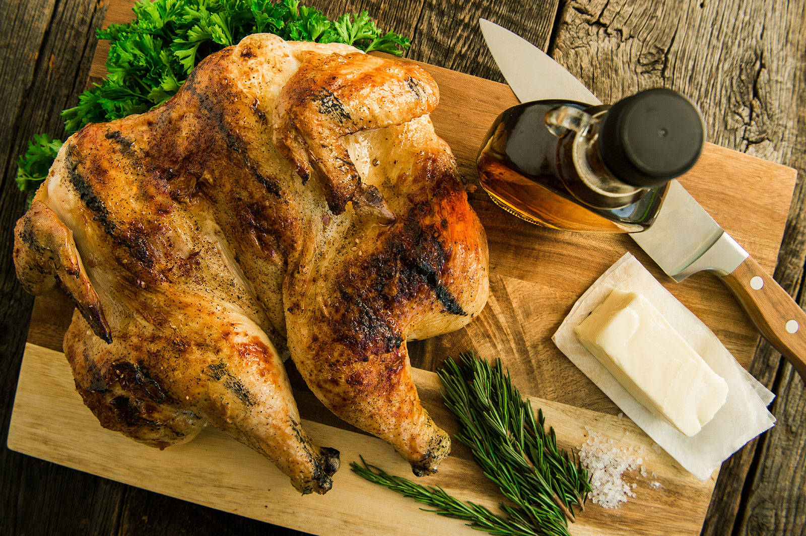 Mouthwatering Roast Butter Chicken Background