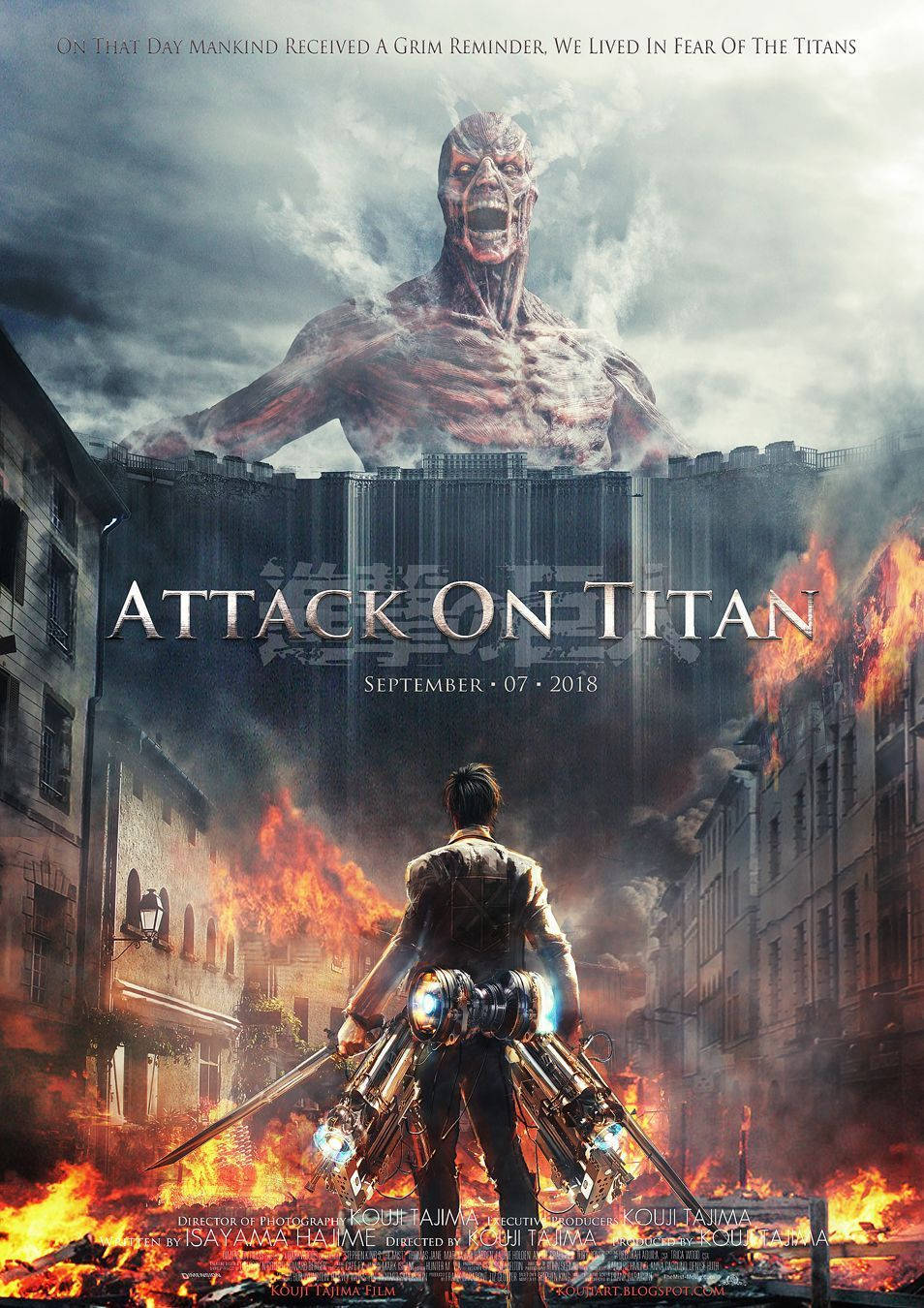 Movie Attack On Titan Logo Background