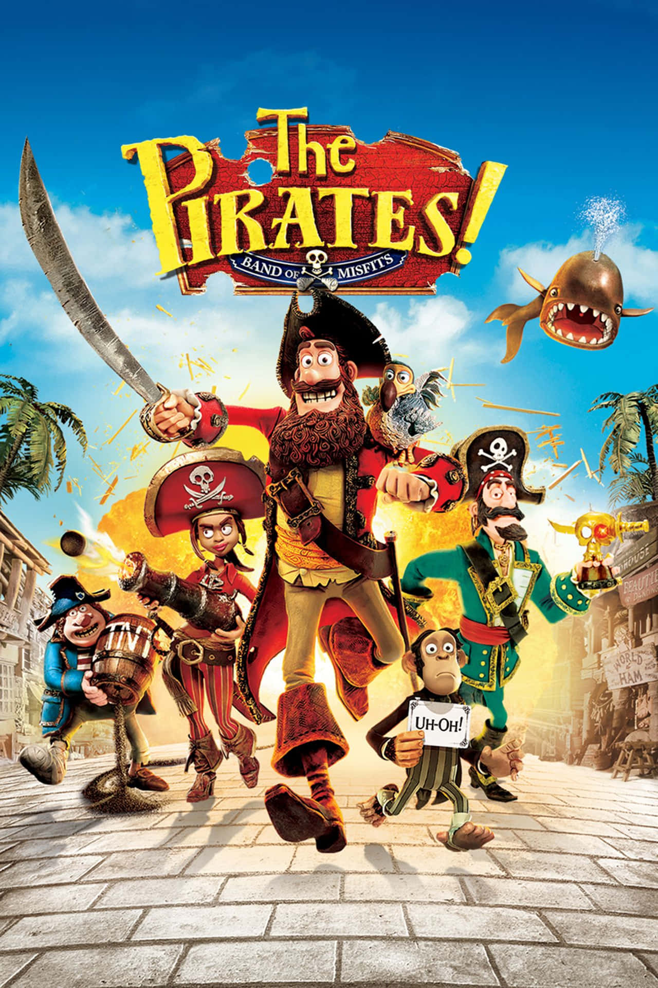 Movie Poster Of The Pirates Band Of Misfits Background