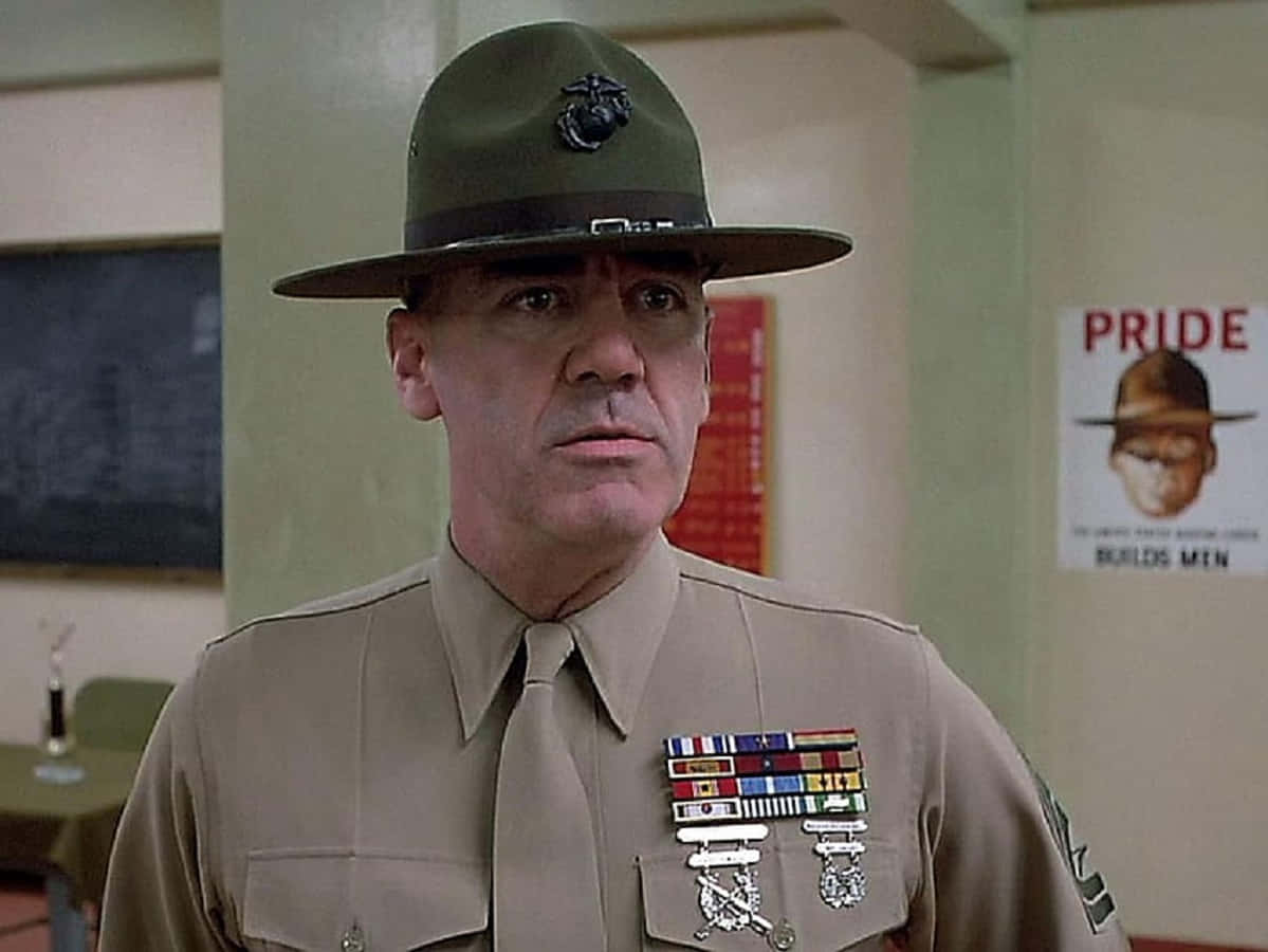 Movie Star And Former Us Marine Corps Gunnery Sergeant R. Lee Ermey Background