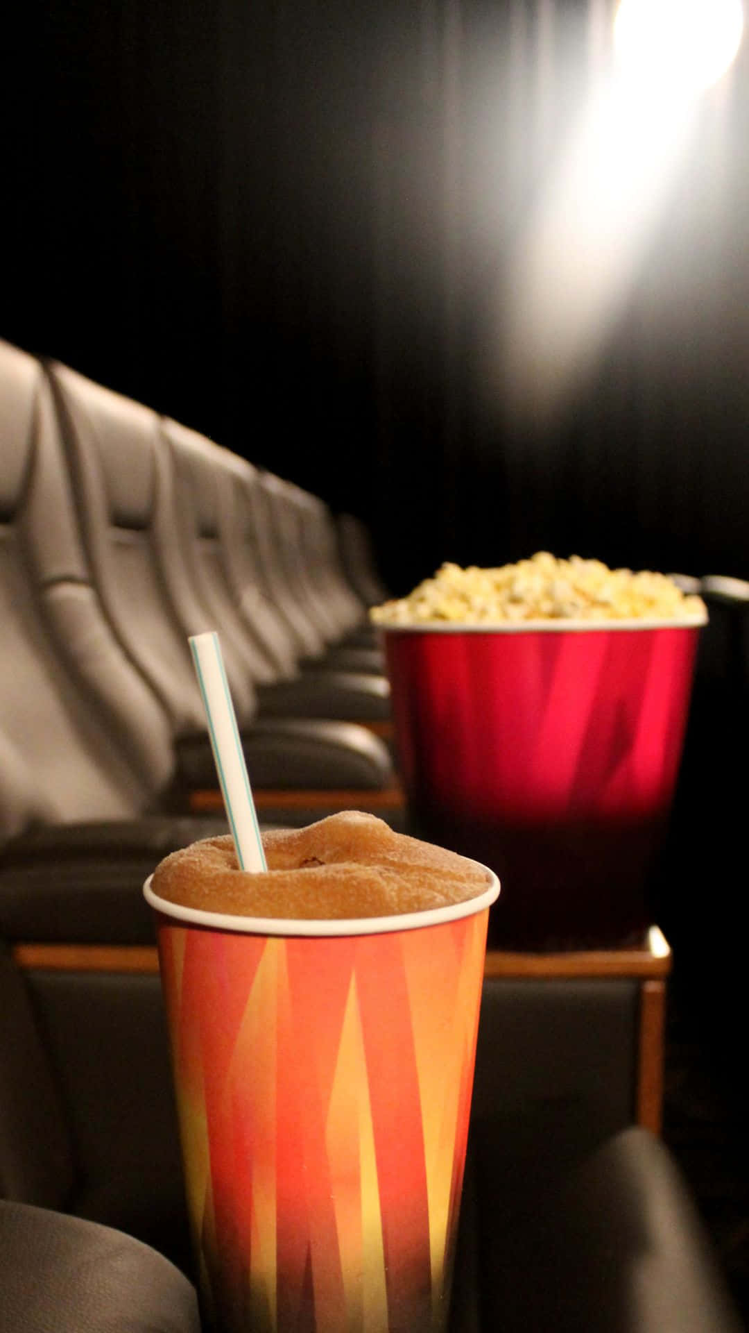 Movie Theater Snacks Experience Background