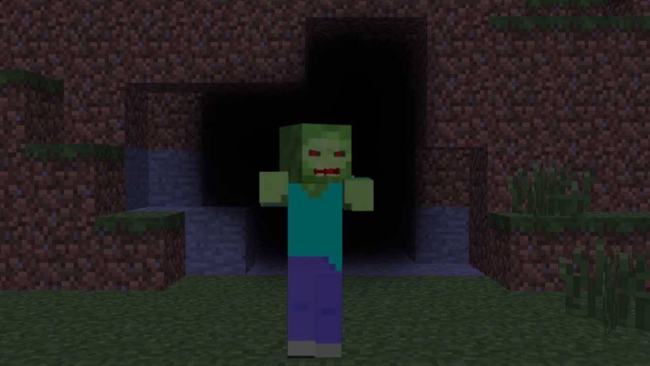 Moving Minecraft Zombie Steve