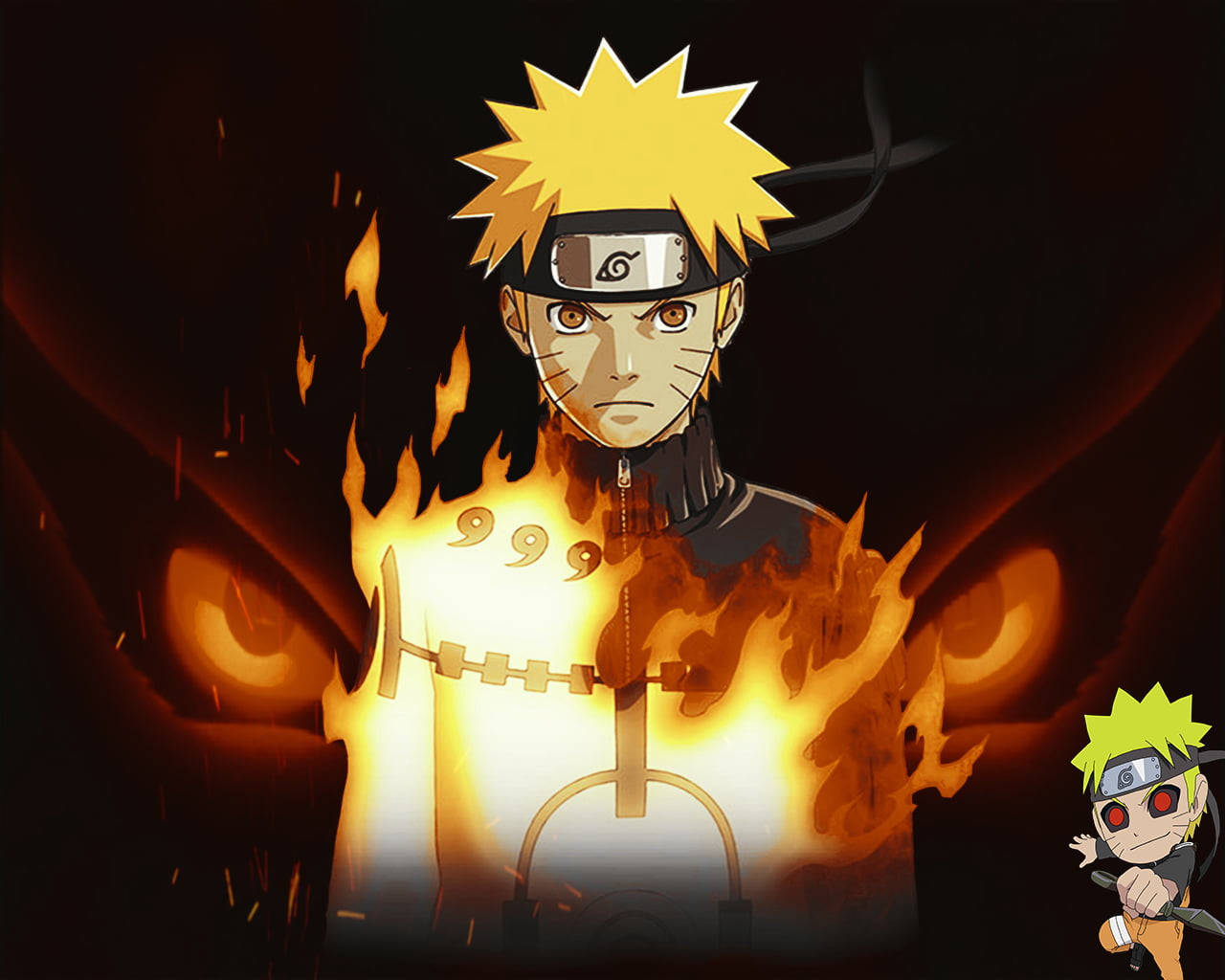 Moving Naruto Fiery Dark Art